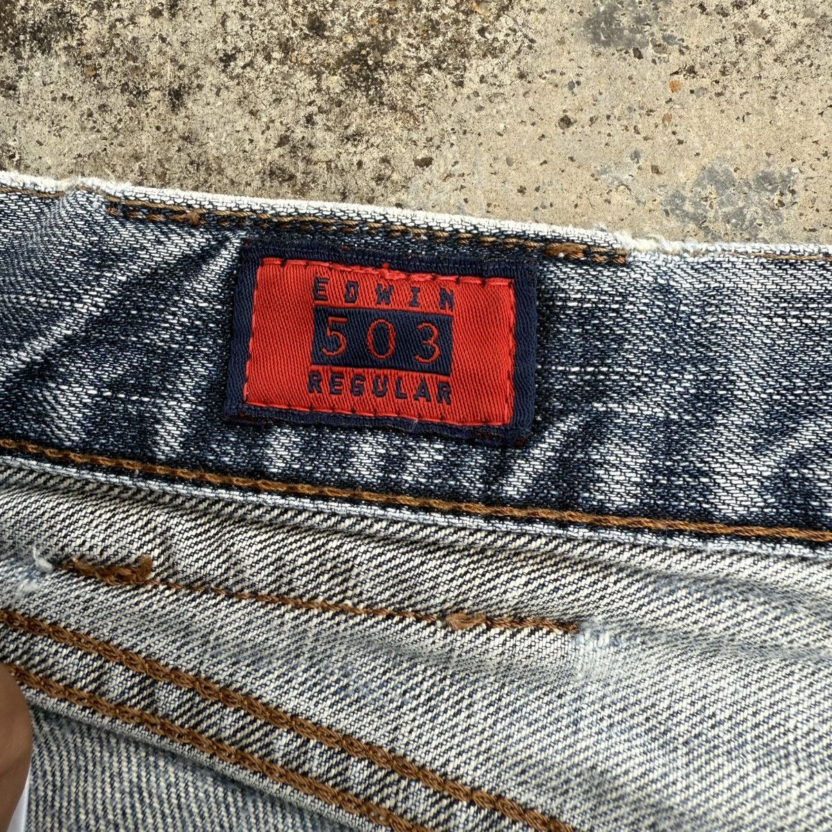 Edwin × Vintage VINTAGE EDWIN FADED RIPPEP JEAN DENIM PANTS Size US 32 / EU 48 - 8 Thumbnail