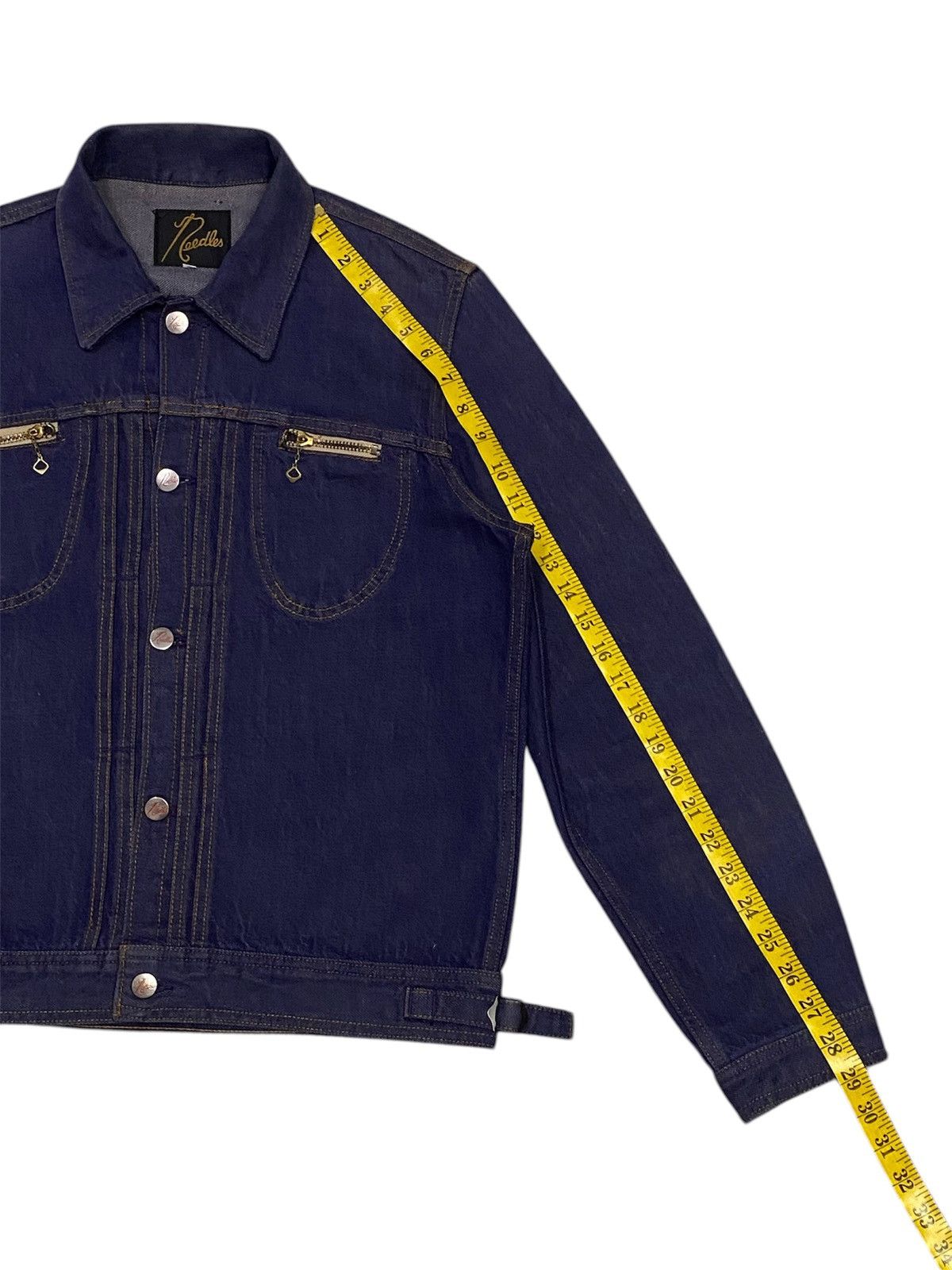 Needles 🪡Needles Selvedge Zip Chest Pocket Denim Jacket Size US S / EU 44-46 / 1 - 23 Thumbnail