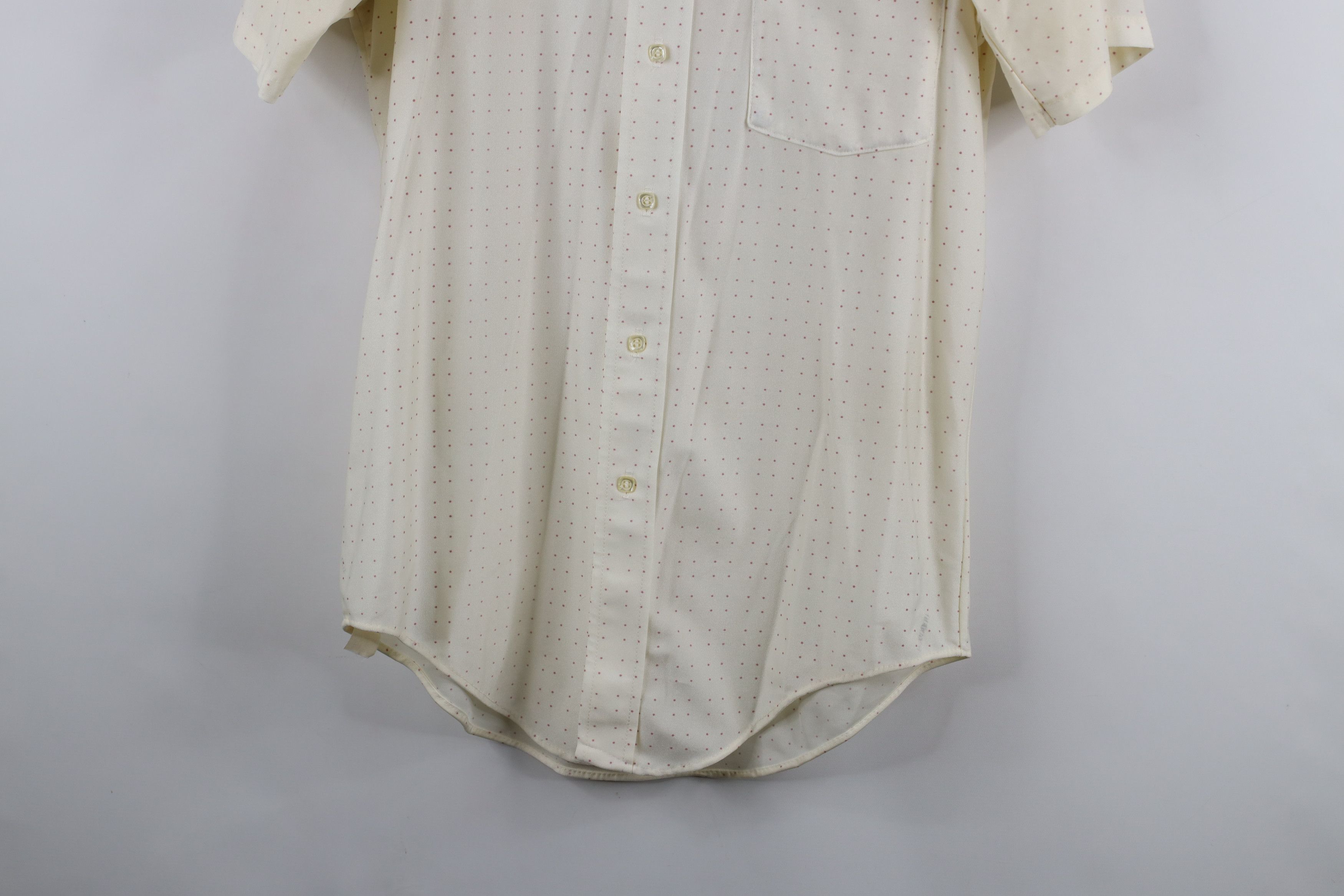 Vintage Vintage 70s Streetwear Dot Knit Short Sleeve Button Shirt Size US M / EU 48-50 / 2 - 3 Thumbnail