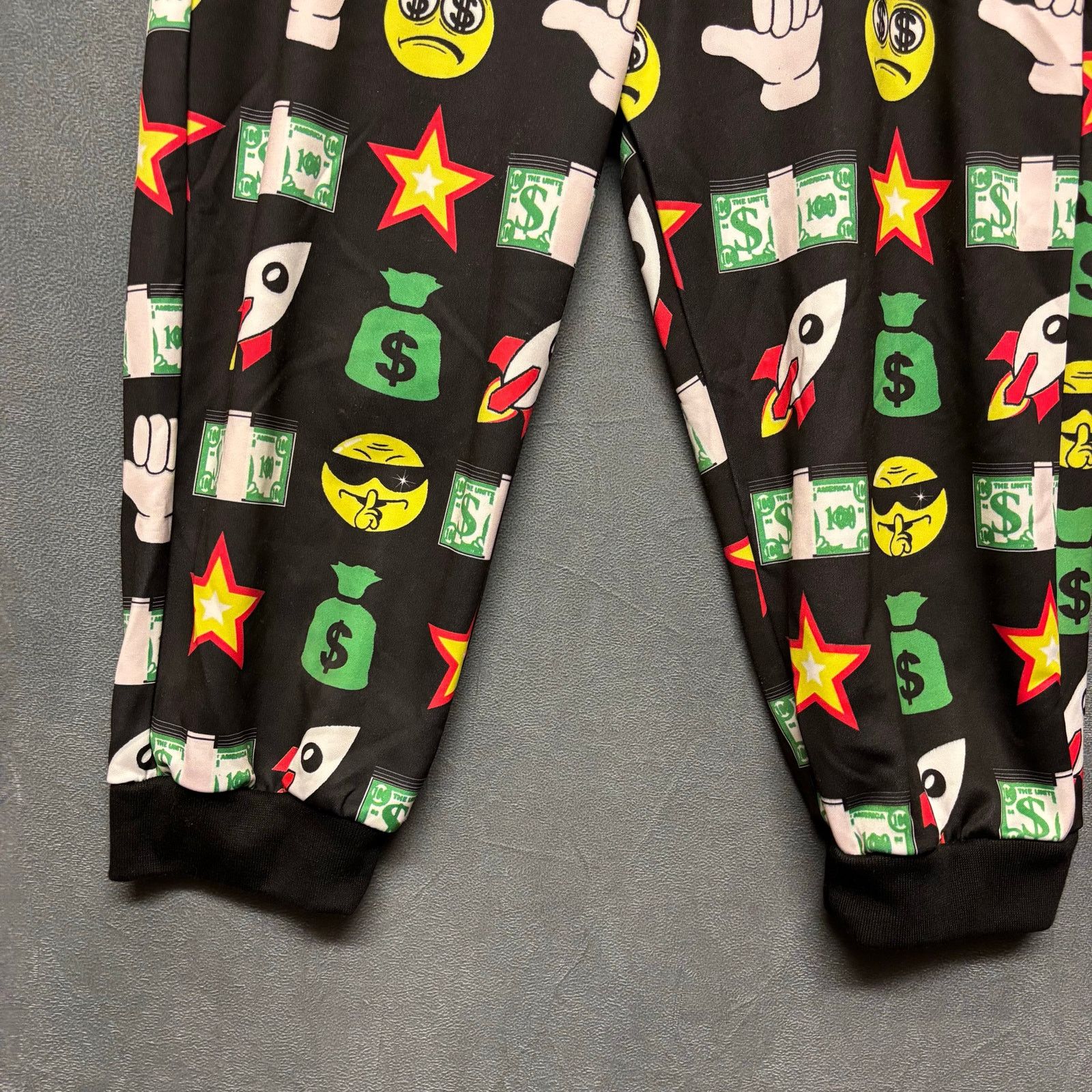 Other American Bazi Emoji Jogger Shorts Money Rocket Streetwear Size 28" / US 6 / IT 42 - 12 Thumbnail