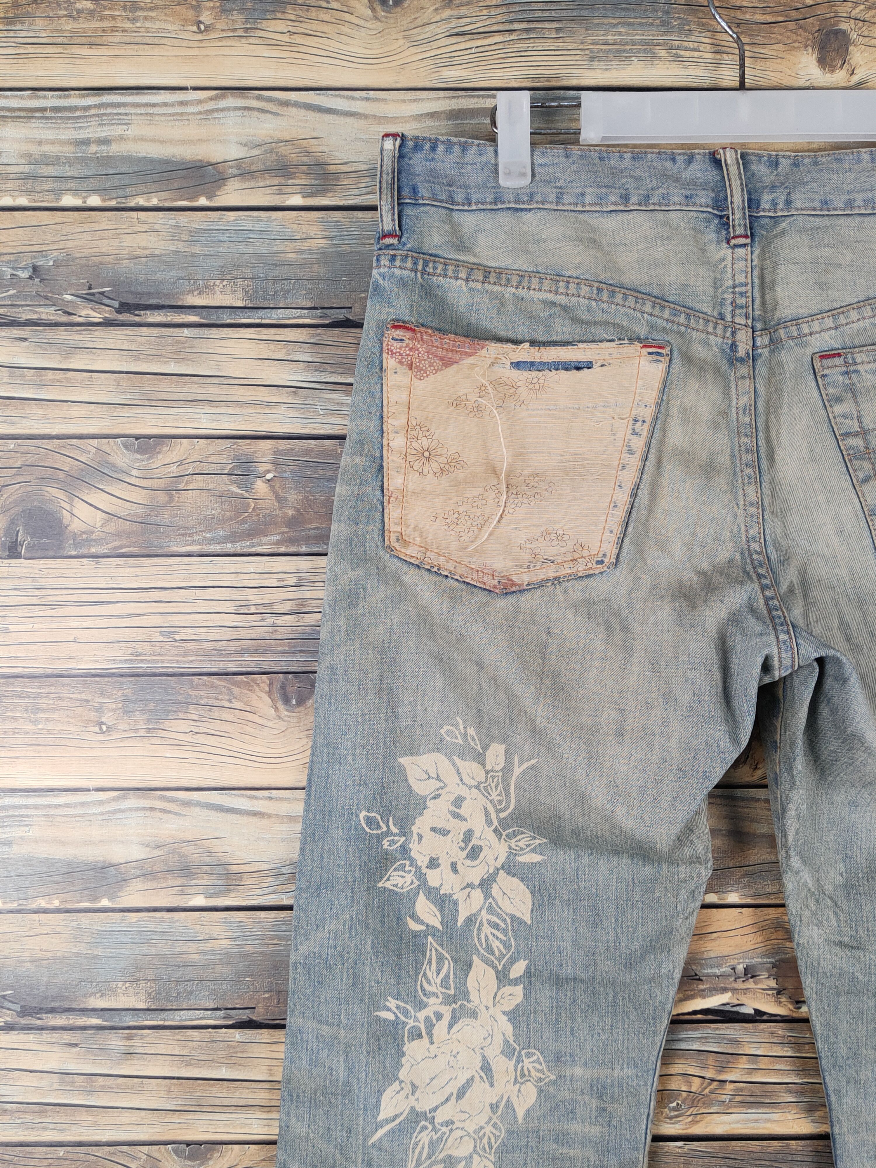 Takeo Kikuchi DL Takeo Kikuchi Blue Faded Distressed Ripped Jeans #W1478 Size US 32 / EU 48 - 2 Thumbnail