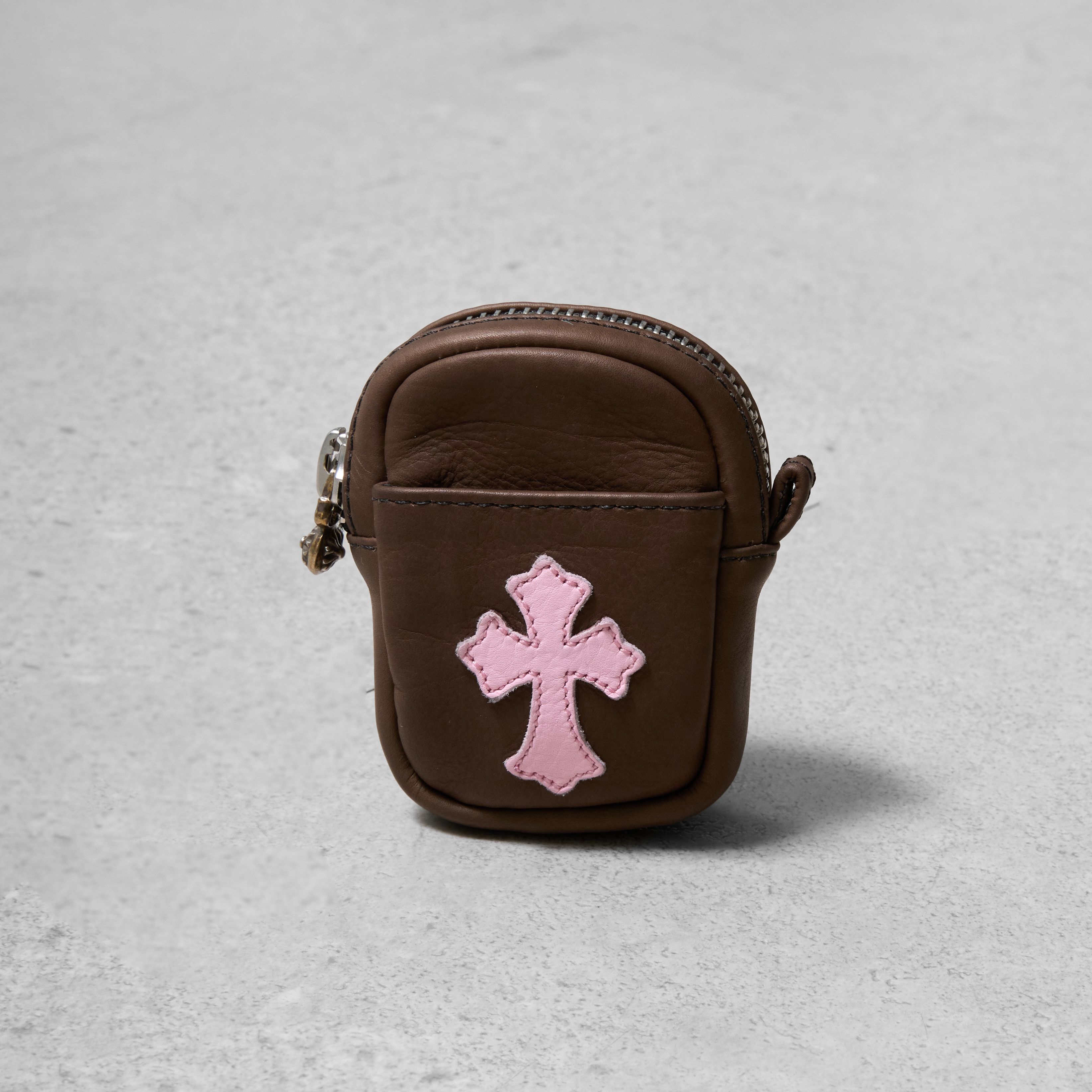 Chrome Hearts CHROME HEARTS Leather Cross Patch AirPod Case Bag Size ONE SIZE - 1 Thumbnail