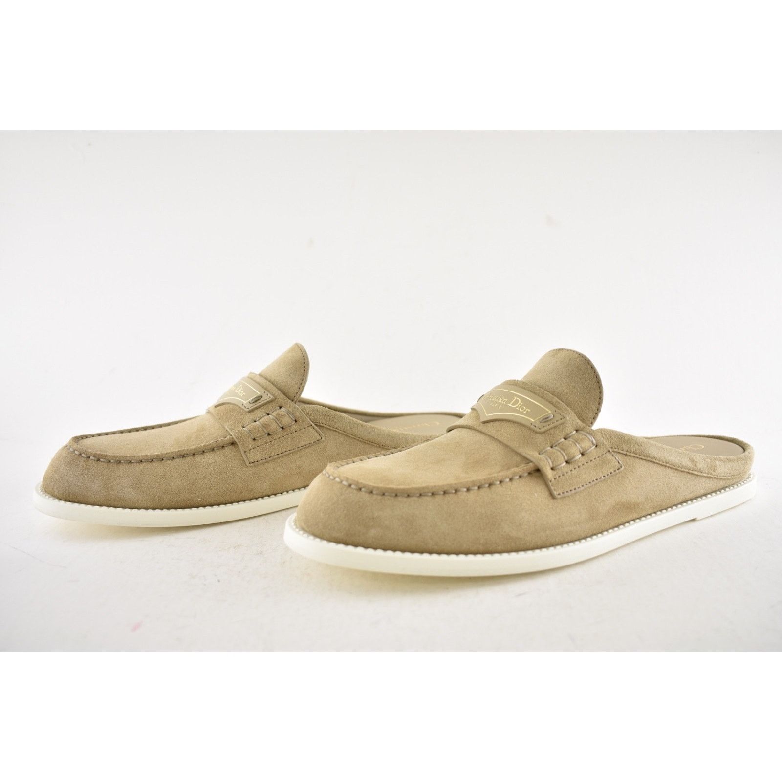 Dior Dior Boy Mule Corde Beige Suede Backless Loafer Flat 41 Size US 11 / IT 41 - 15 Thumbnail