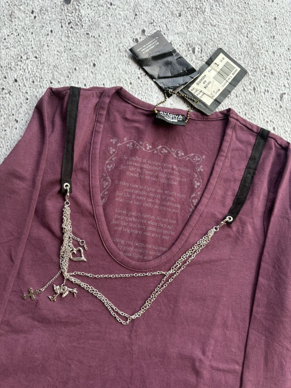 Hysteric Glamour Y2k Avidiva Necklace Style Longsleeve Size M / US 6-8 / IT 42-44 - 3 Thumbnail