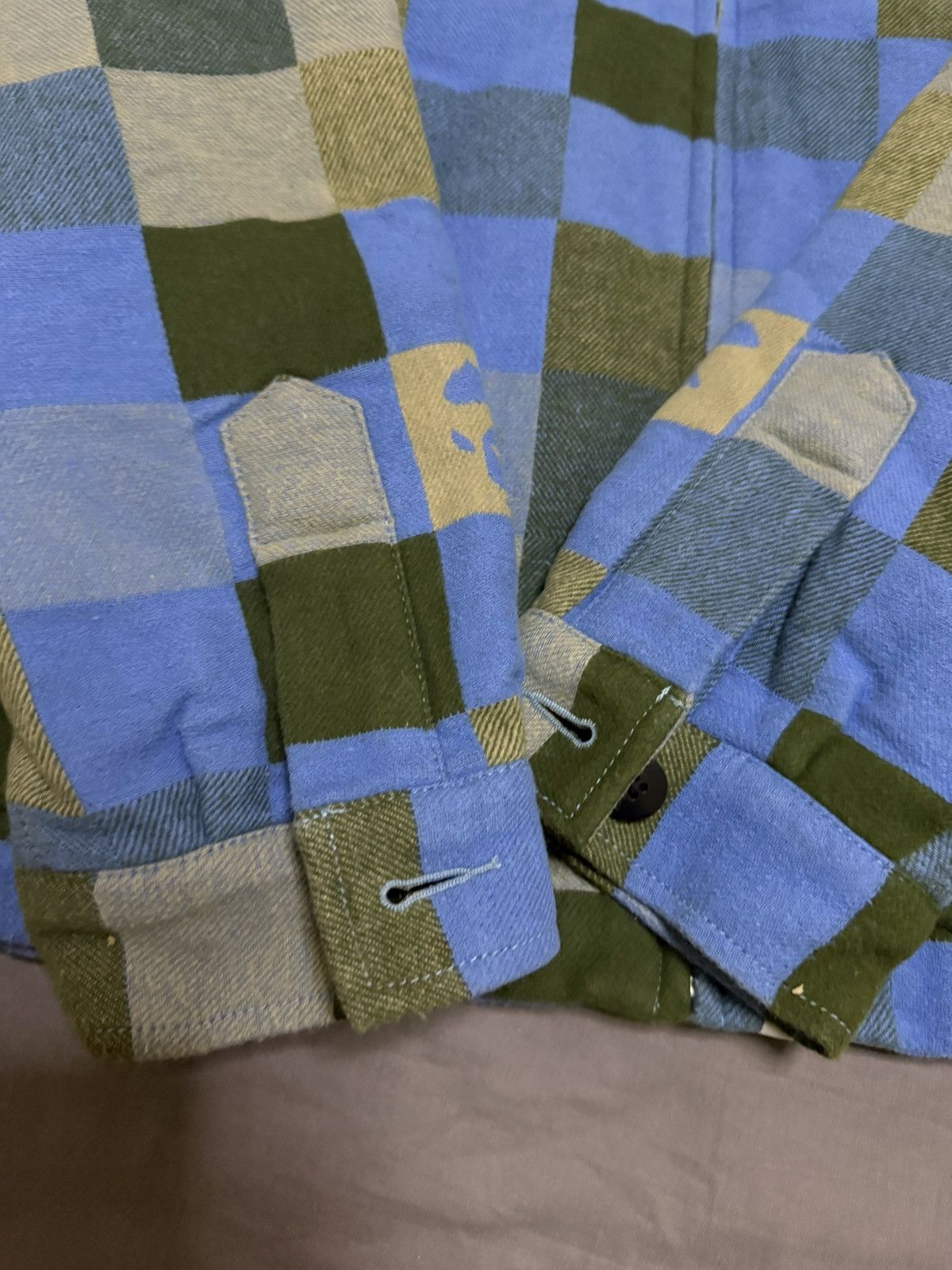 Bape bape blue checkered jacket Size US M / EU 48-50 / 2 - 5 Thumbnail