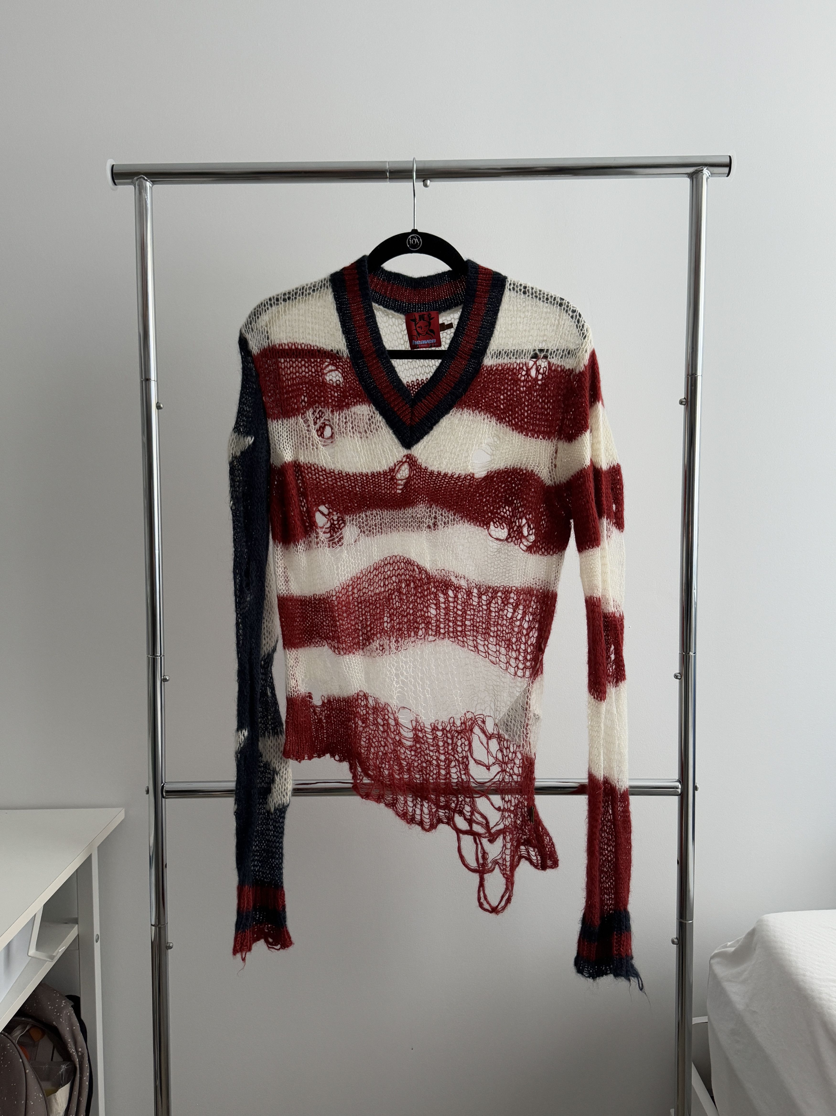 Heaven By Marc Jacobs SS23 American Flag Knit Sweater