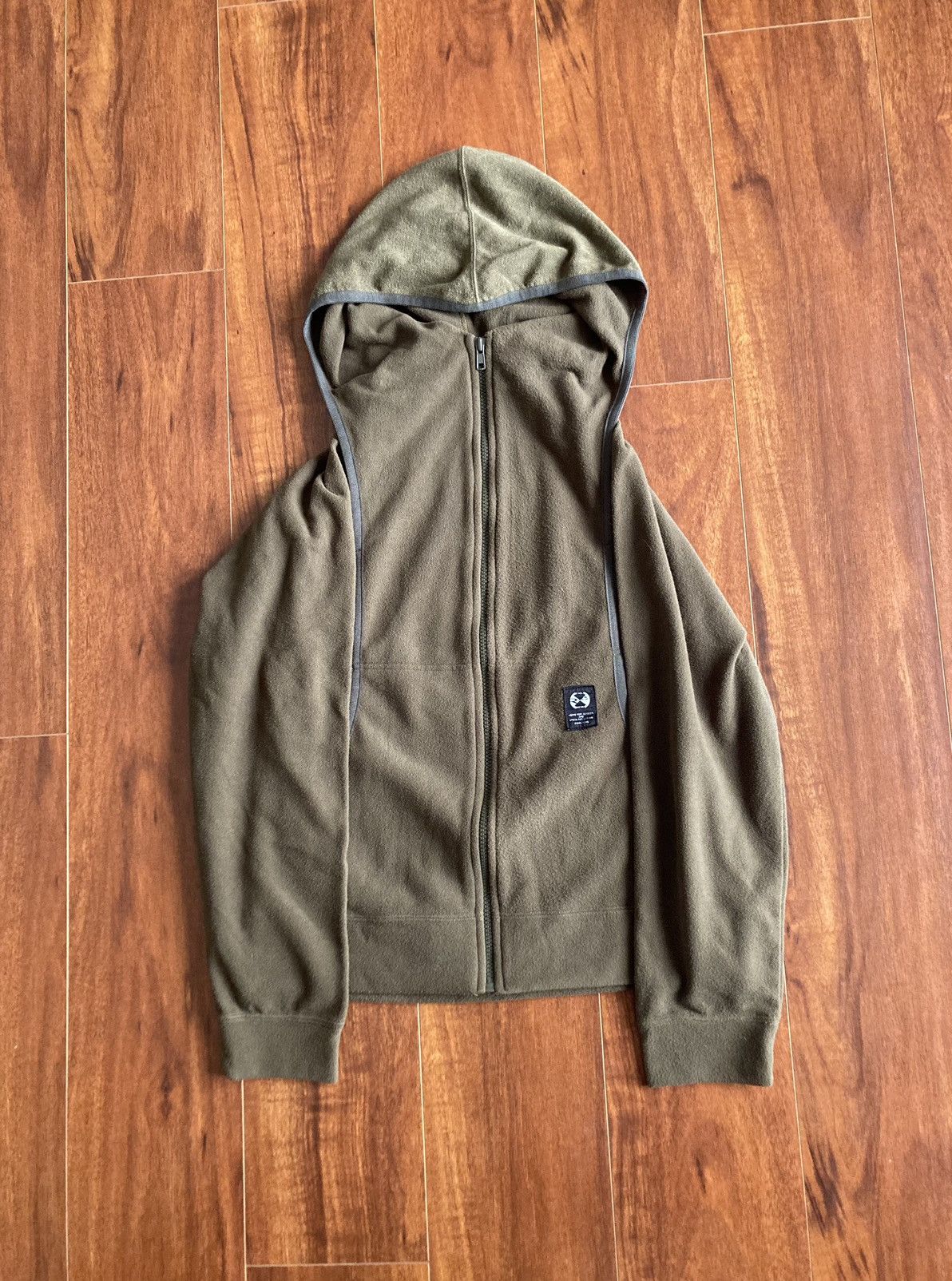 image of Final Home Ninja Fleece Hoodie in Khaki, Men's (Size Small)