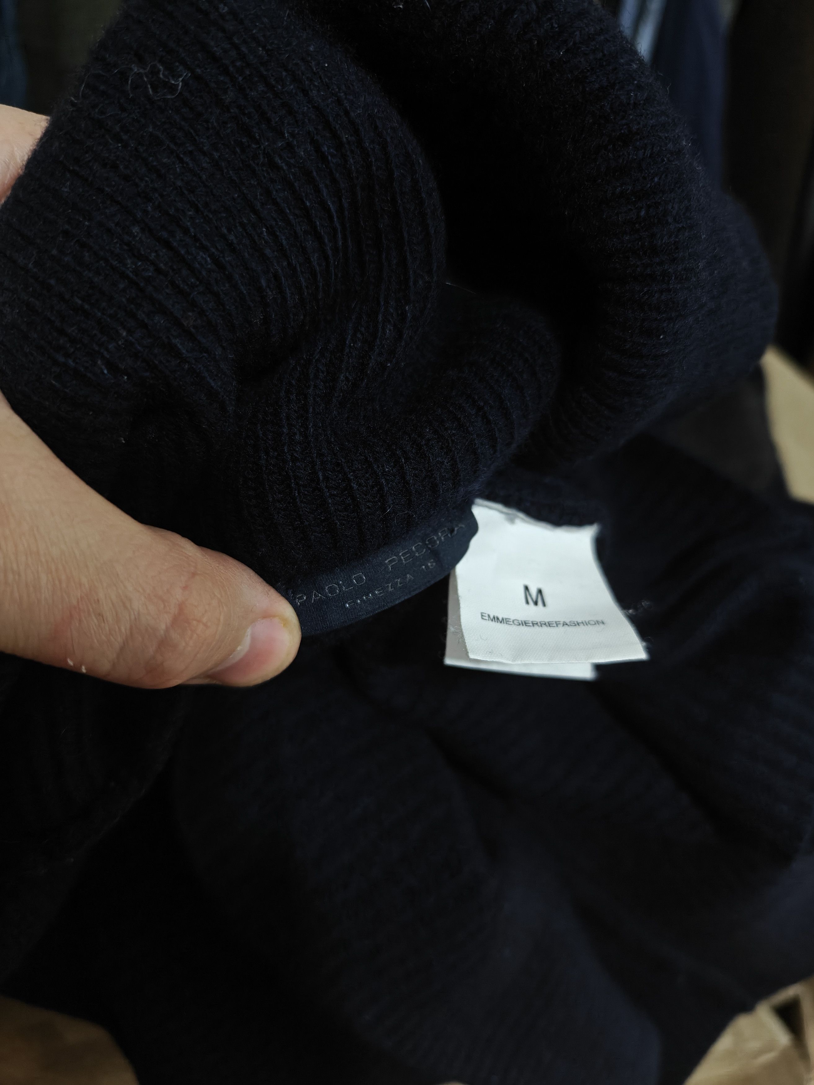 Paolo Pecora Paolo Pecora Finezza Sweater Wool Cardigan Blue size M Size US M / EU 48-50 / 2 - 8 Thumbnail