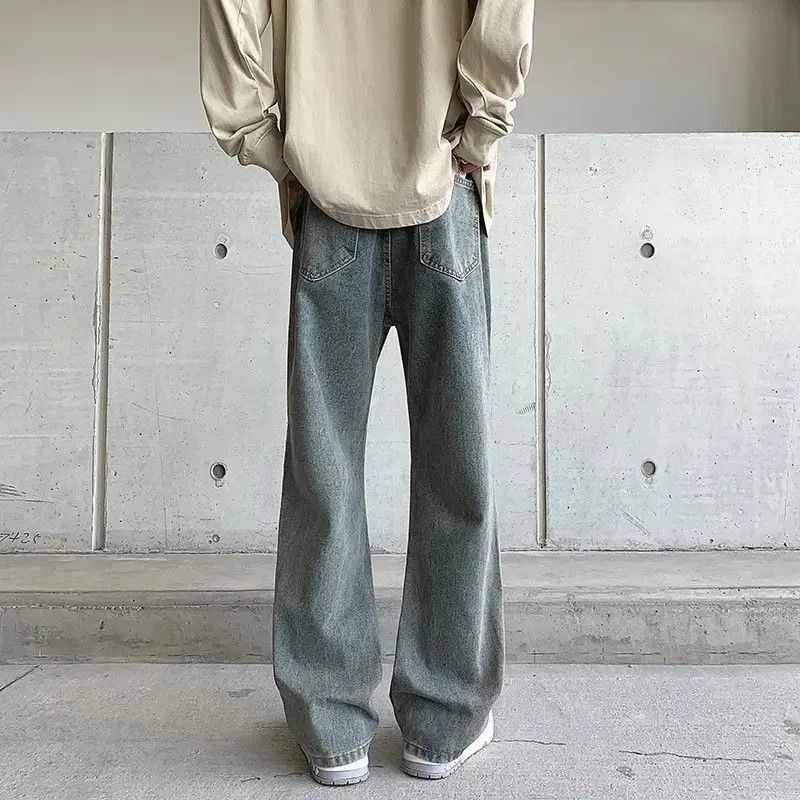 Japanese Brand Retro loose straight leg micro flared jeans Size US 32 / EU 48 - 2 Thumbnail