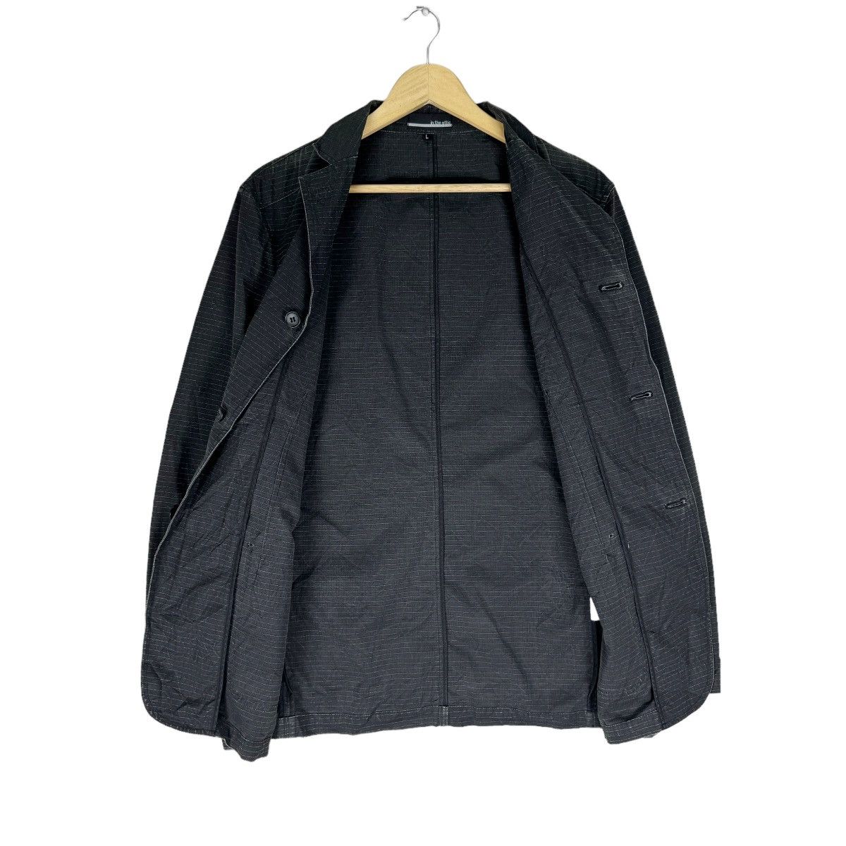 In The Attic ⚡️IN THE ATTIC STRIPED WORD ART COAT JACKET Size US L / EU 52-54 / 3 - 8 Thumbnail