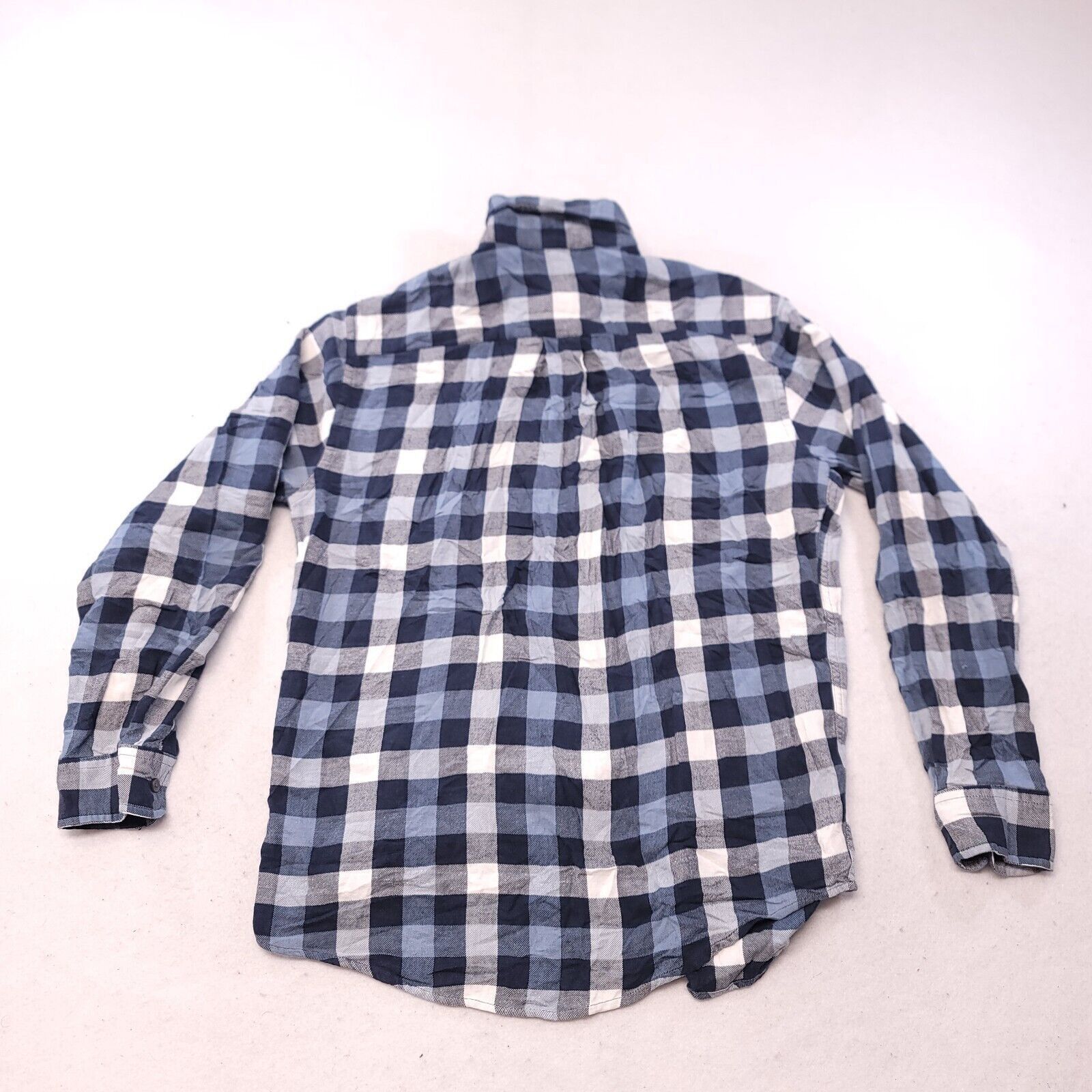Croft & Barrow Croft & Barrow Gingham Flannel Shirt Mens Size Medium M Blue Size US M / EU 48-50 / 2 - 9 Thumbnail