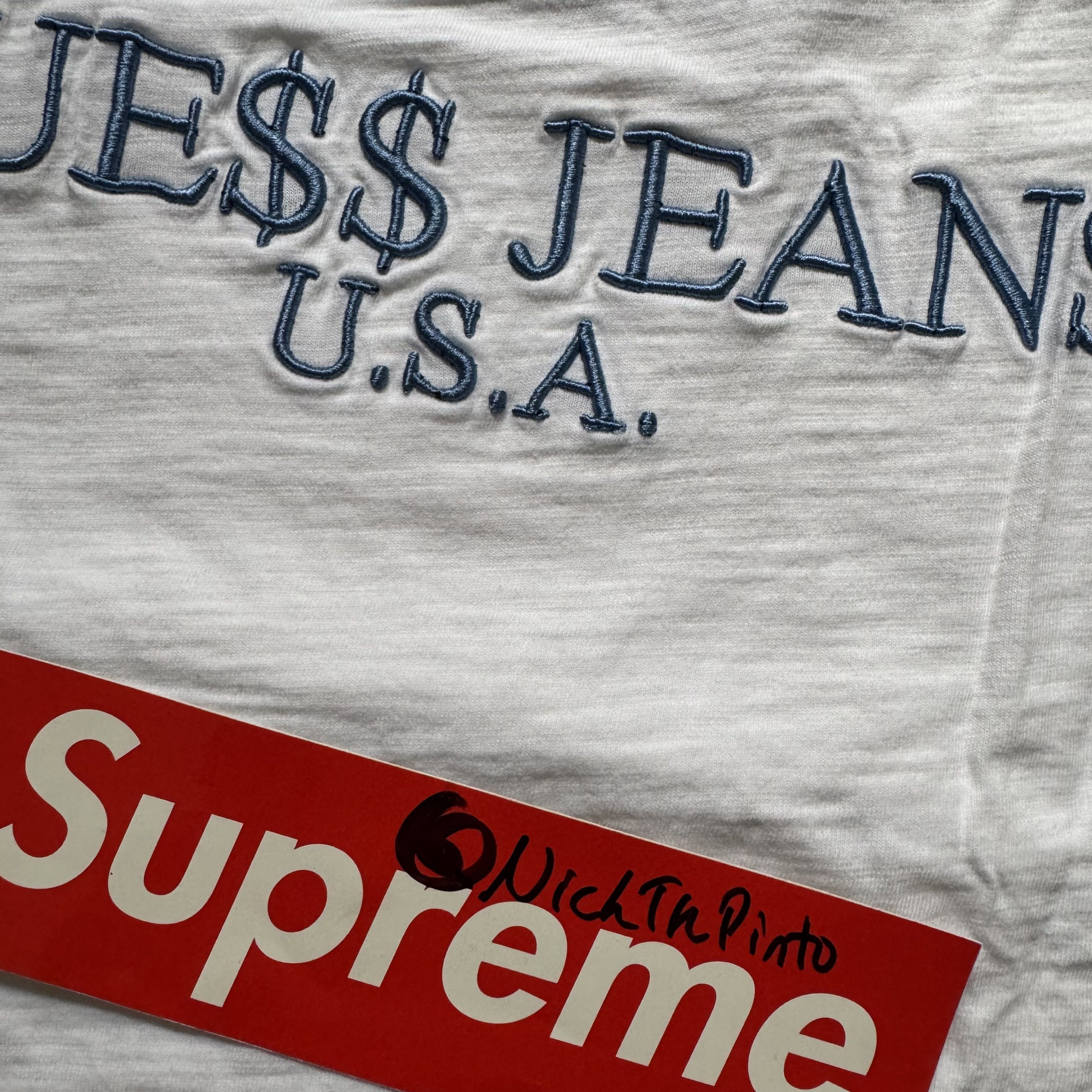 A$AP Rocky × Guess Guess Club Logo Tee (blue collar) Size US M / EU 48-50 / 2 - 7 Thumbnail