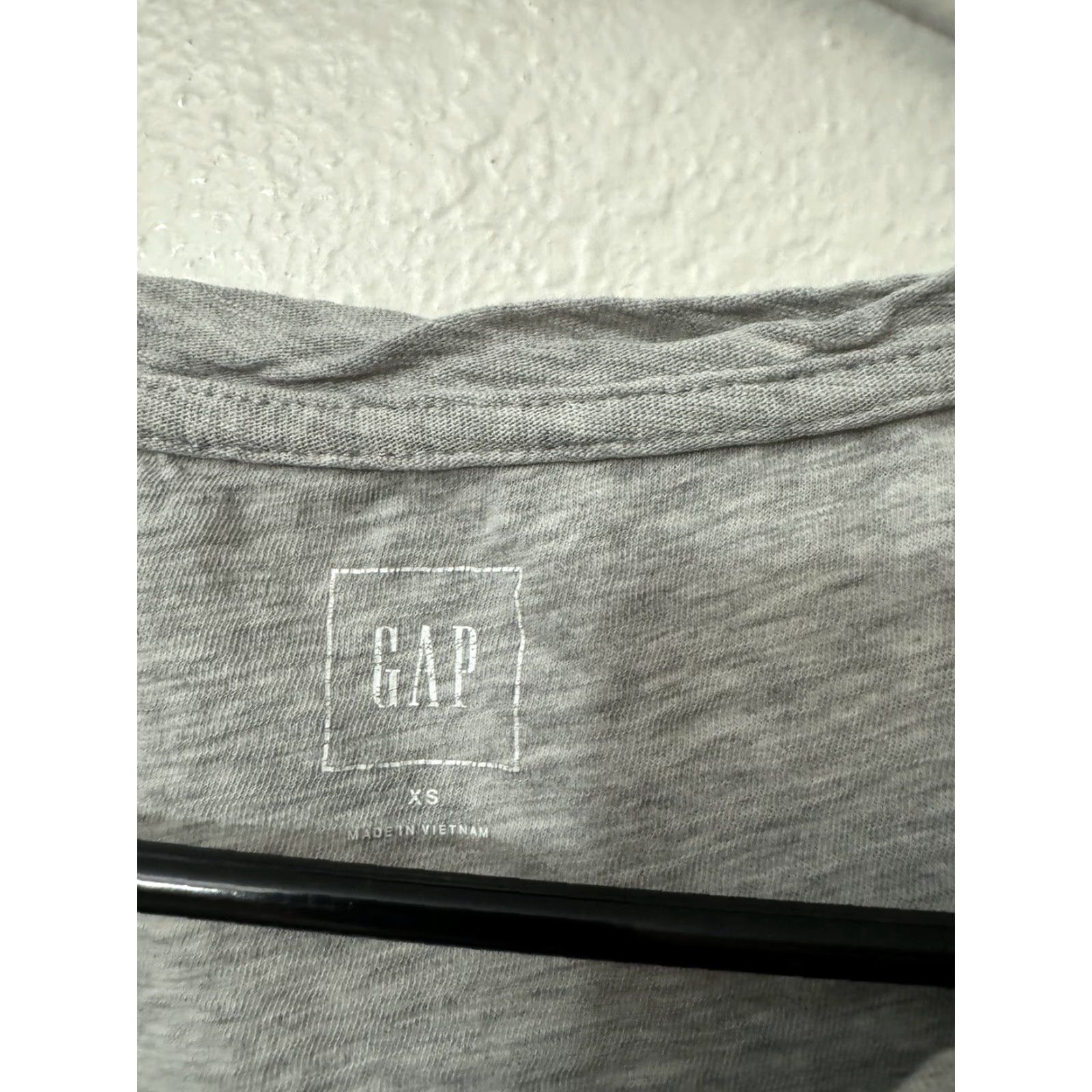 Gap GAP Womens Round Neck T-Shirt XS Gray Pocket Solid Size XS / US 0-2 / IT 36-38 - 2 Thumbnail