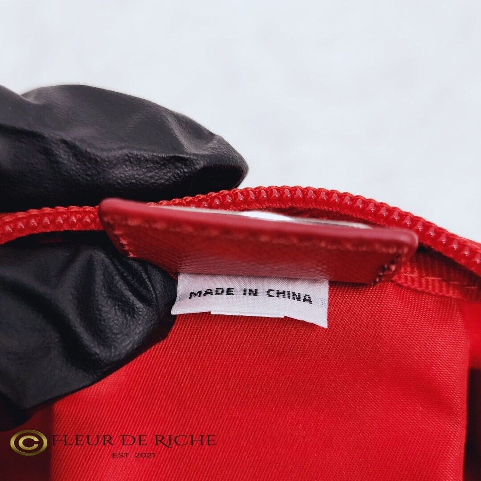 Prada Prada Necessaire Tessuto Small Toiletry Clutch Case Red Size ONE SIZE - 9 Thumbnail