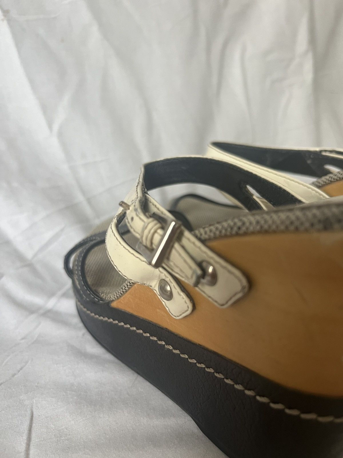 Prada Prada ivory wedge heels Size US 5.5 / IT 35.5 - 9 Thumbnail