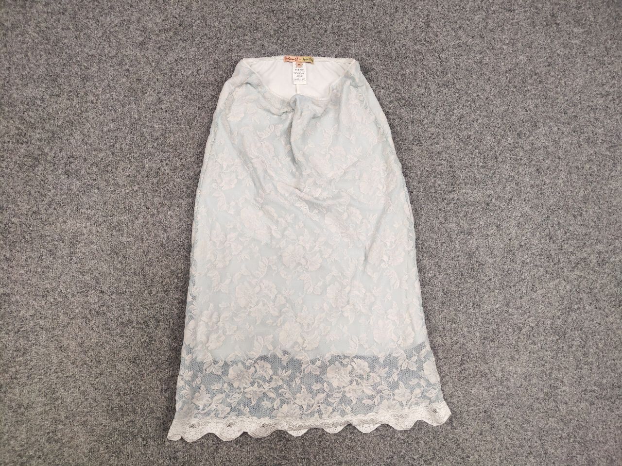 Other Petit Pois by Viviana G Designer lace skirt light blue Size 30" / US 8 / IT 44 - 7 Thumbnail