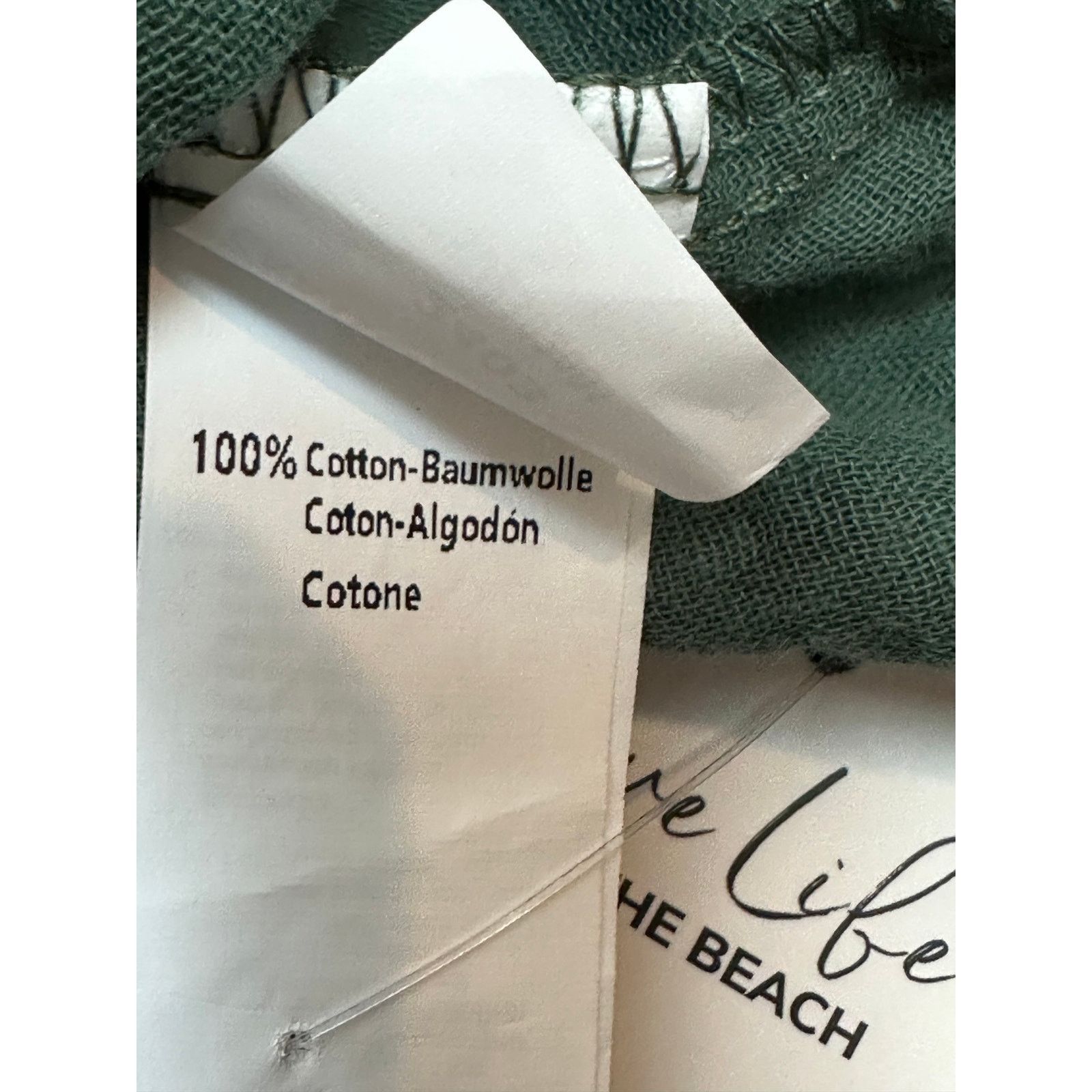 Other Cupshe Romper V Neck Wide Leg Pockets Beach Green L Size 32" / US 10 / IT 46 - 18 Thumbnail