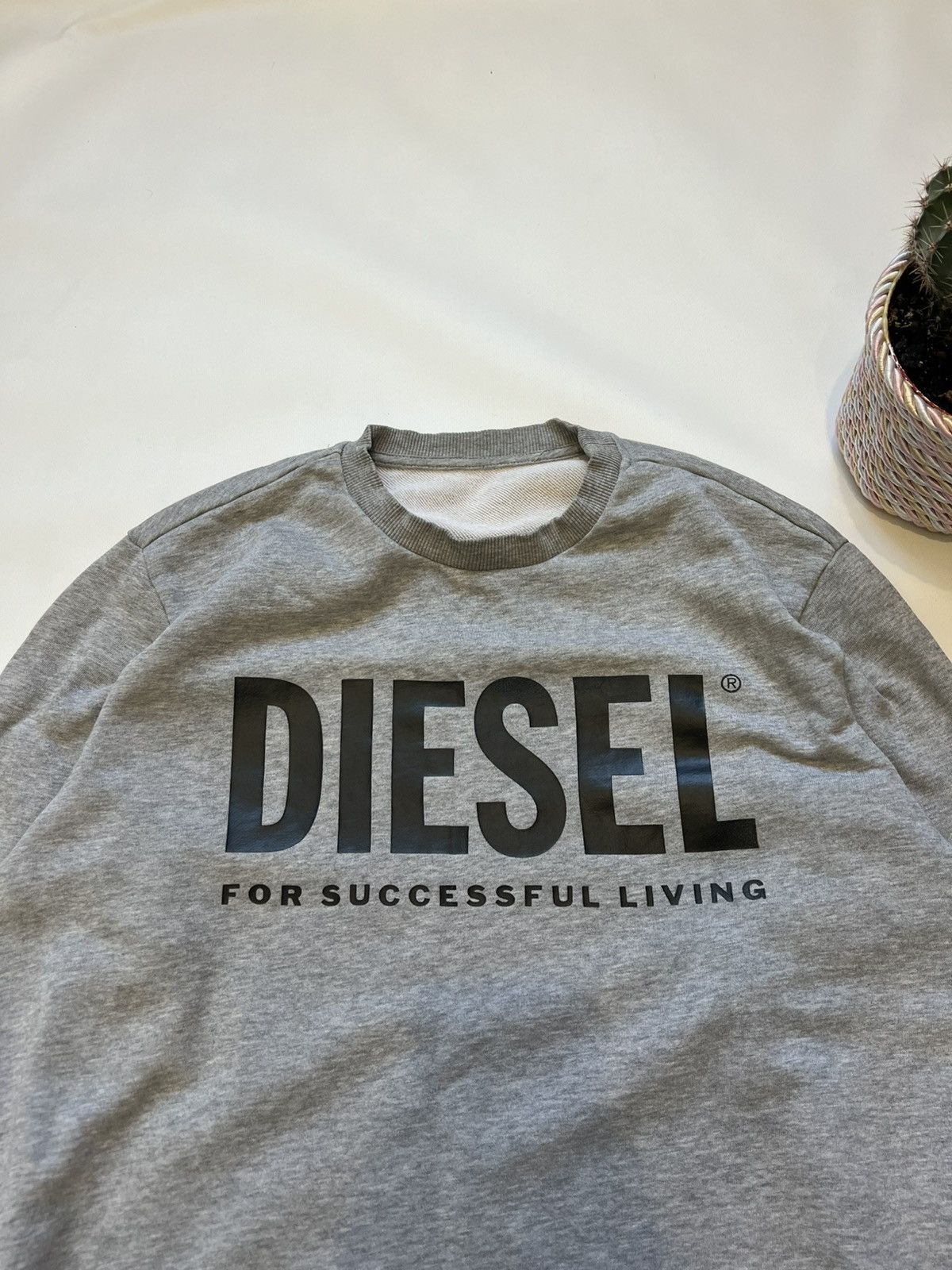 Diesel Diesel Grey Sweatshirt Size US L / EU 52-54 / 3 - 3 Thumbnail