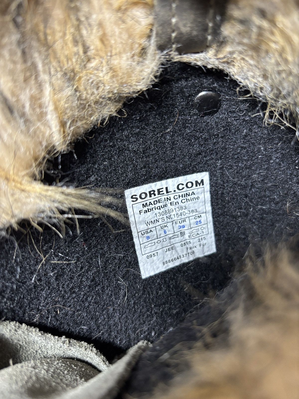 SOREL Sorel Joan Of Arctic Waterproof Fur Snow Boots NL1540-383 8 Size US 8 / IT 38 - 7 Thumbnail