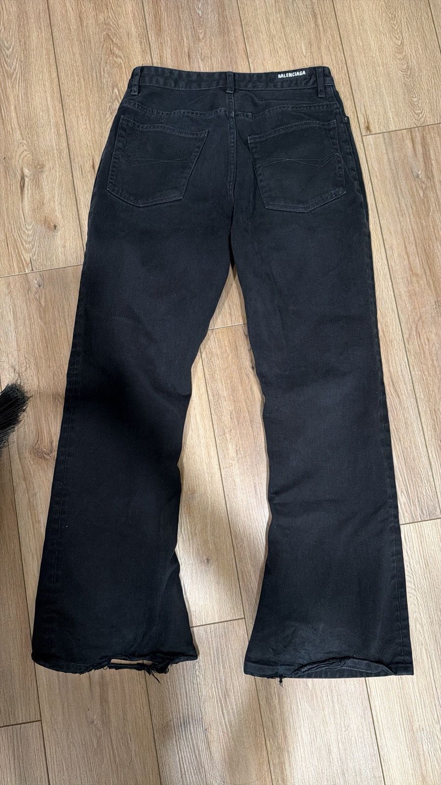 Balenciaga Black balenciaga washed bootcut flares Size US 30 / EU 46 - 2 Thumbnail