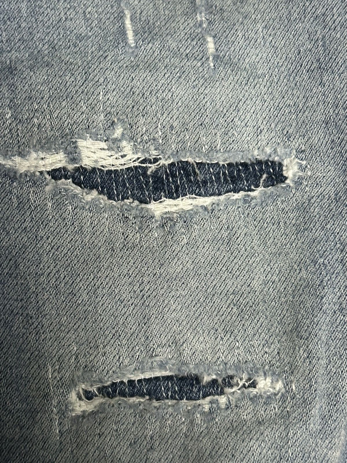 If Six Was Nine 🔥 Vintage PMDS Distressed Denim Size US 28 / EU 44 - 3 Thumbnail