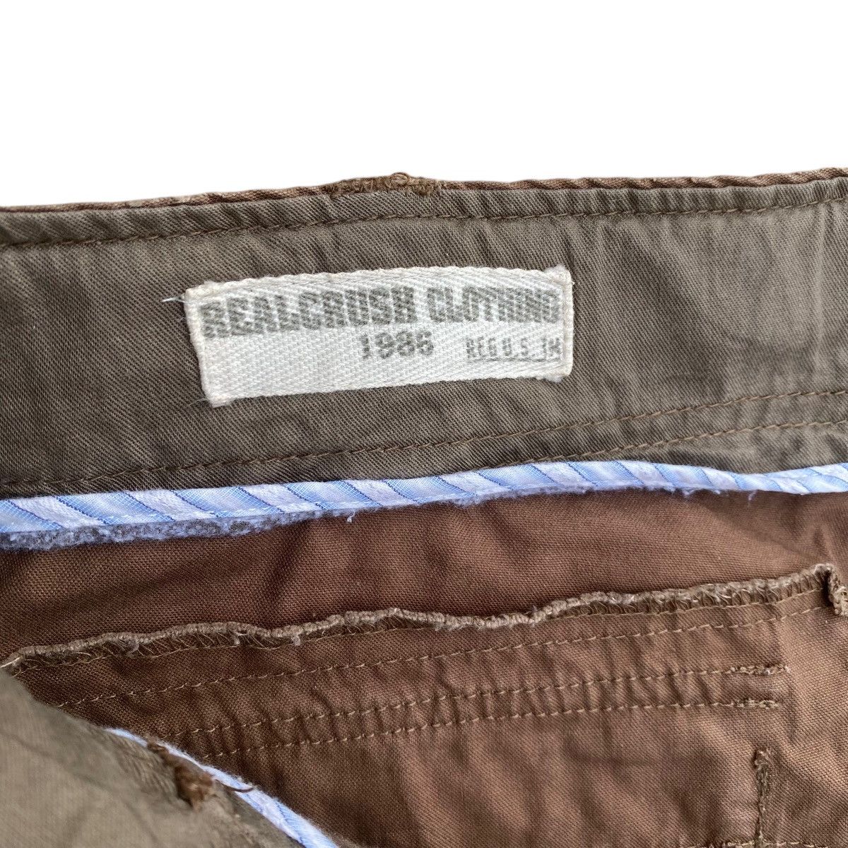 If Six Was Nine × Japanese Brand RealCrush Tactical Baggy Double Knee Bondage Cargo Pants Size US 35 - 9 Thumbnail