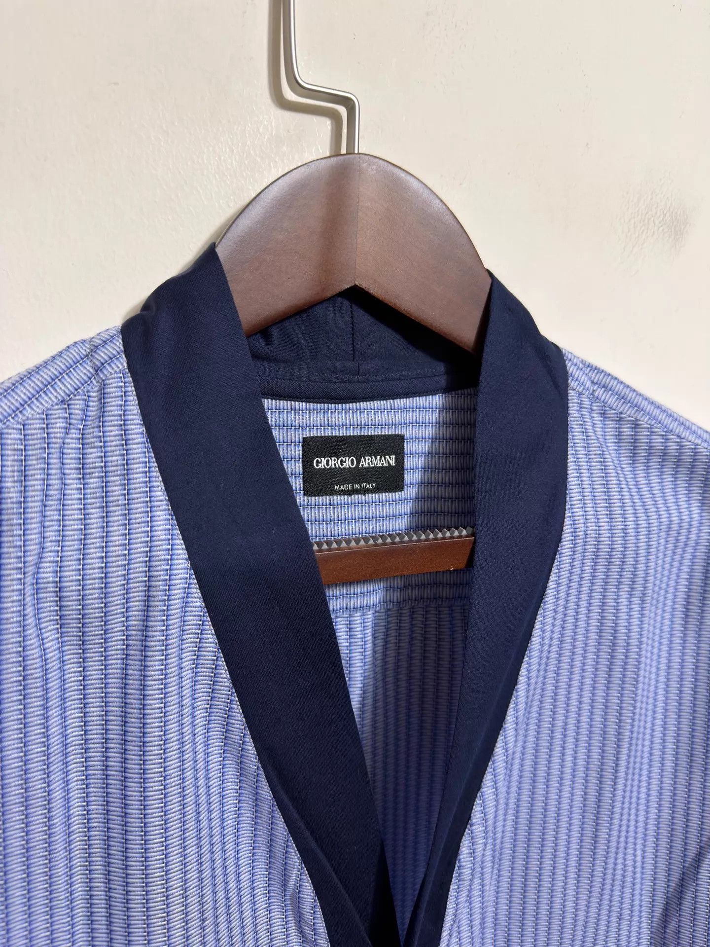 Giorgio Armani Giorgio Armani Slim Check Shirt Cardigan 42 Size US XS / EU 42 / 0 - 3 Thumbnail