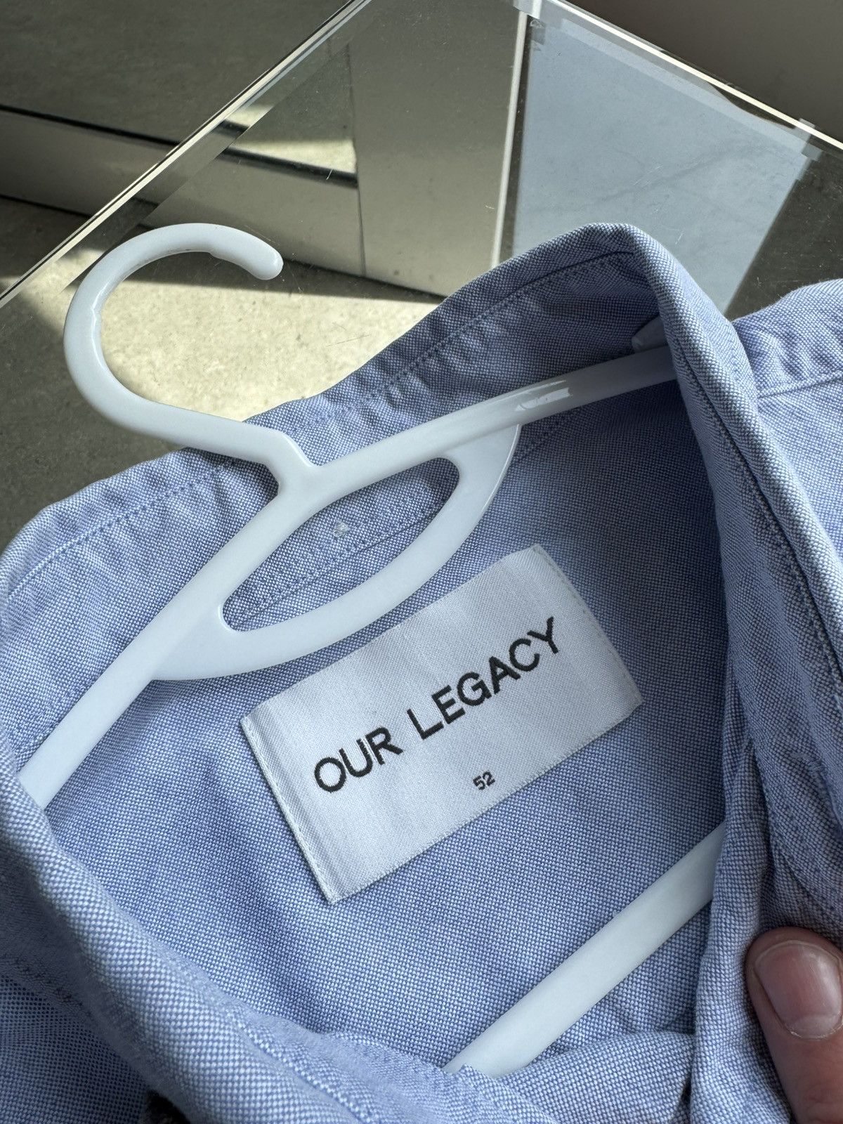 Our Legacy Our Legacy Shirt Customed Oxford Blue Size US L / EU 52-54 / 3 - 12 Thumbnail