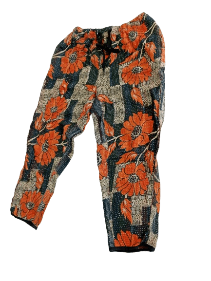 Japanese Brand Native Works Pants Inspired Kapital Style Sashiko Flower Mot Size US 33 - 5 Thumbnail
