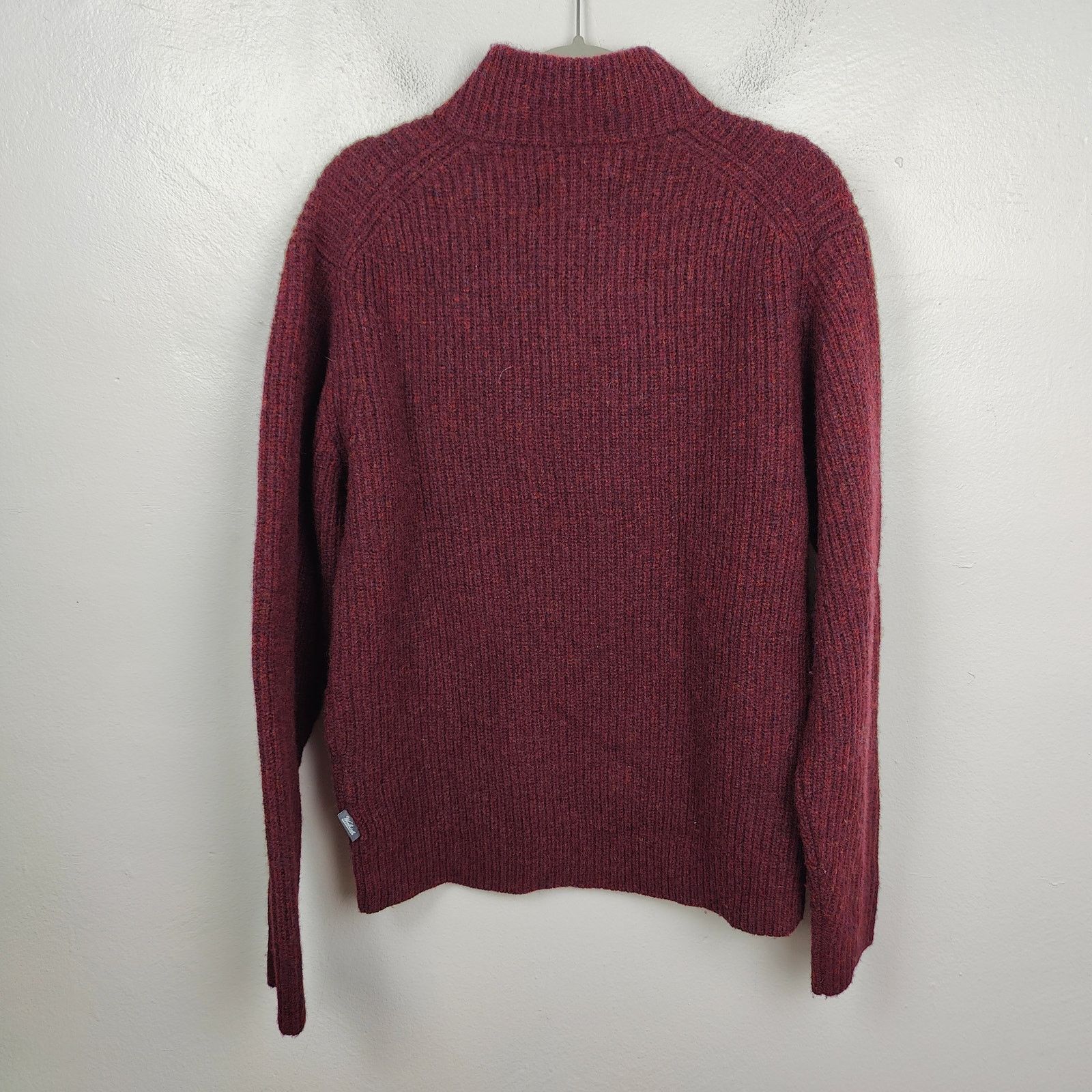 Woolrich Woolen Mills Woolrich Knit Henley Sweater Mens Medium Dark Red Thick Knit Size US M / EU 48-50 / 2 - 3 Thumbnail