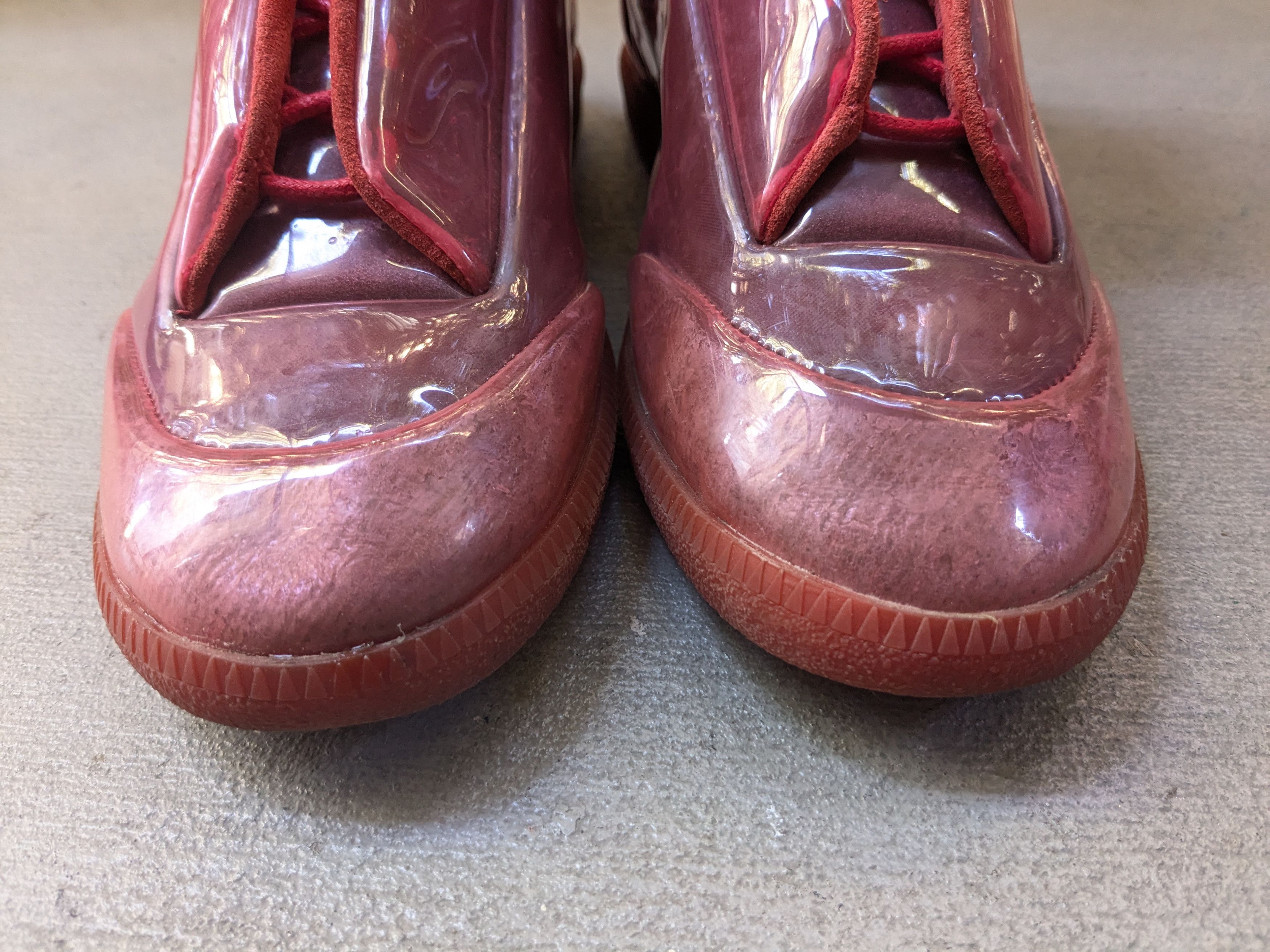 Maison Margiela Maison Margiela Future Red PVC 10 43 High Tops Clear Size US 10 / EU 43 - 3 Thumbnail