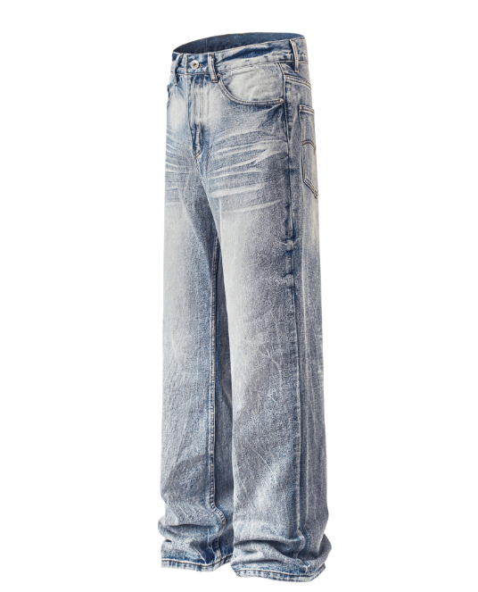 Japanese Brand × Jean Retro fashion street style distressed washed jeans Size US 32 / EU 48 - 2 Thumbnail