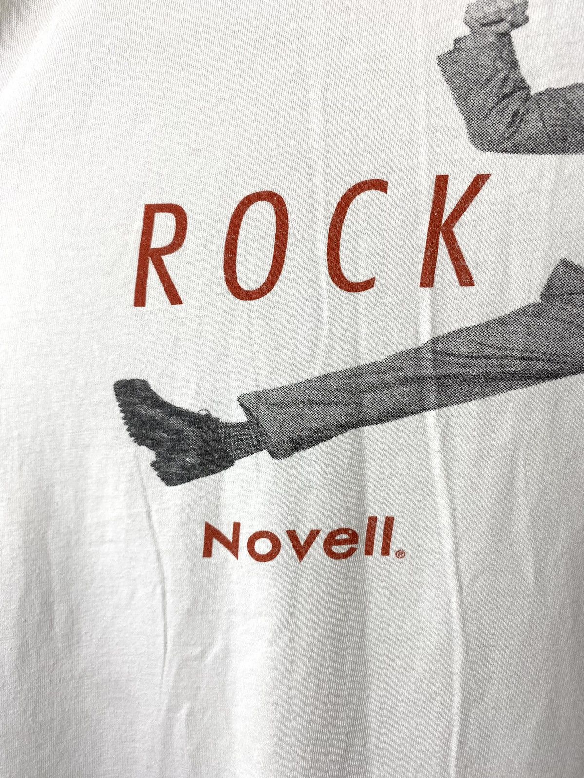 Vintage Vintage 1990’s Rock The Net Novell Band T Shirt Size US XL / EU 56 / 4 - 8 Thumbnail