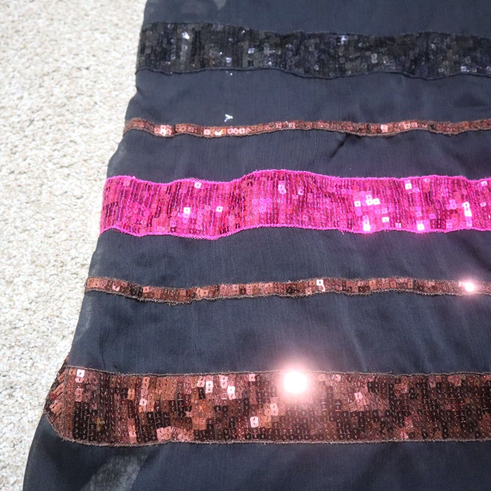 Pinko NEW New Directions Top Sleeveless Black Pink Sparkly Polyester Womens M Medium Shirt Womens Medium Black Pink Sparkly Colorful 90s Theme Size M / US 6-8 / IT 42-44 - 2 Thumbnail