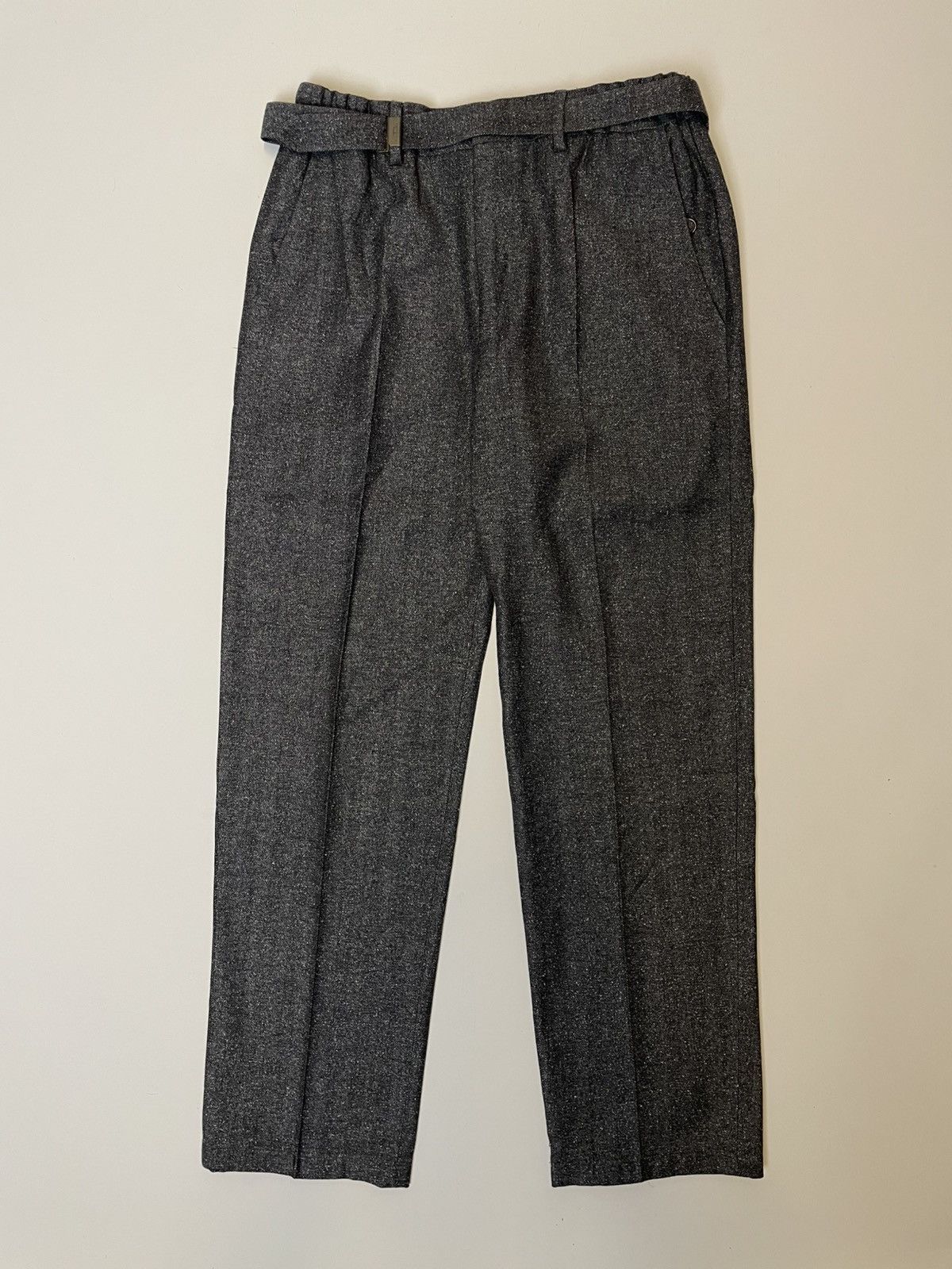 YSL Rive Gauche by Tom Ford Belted Wide Leg Pants