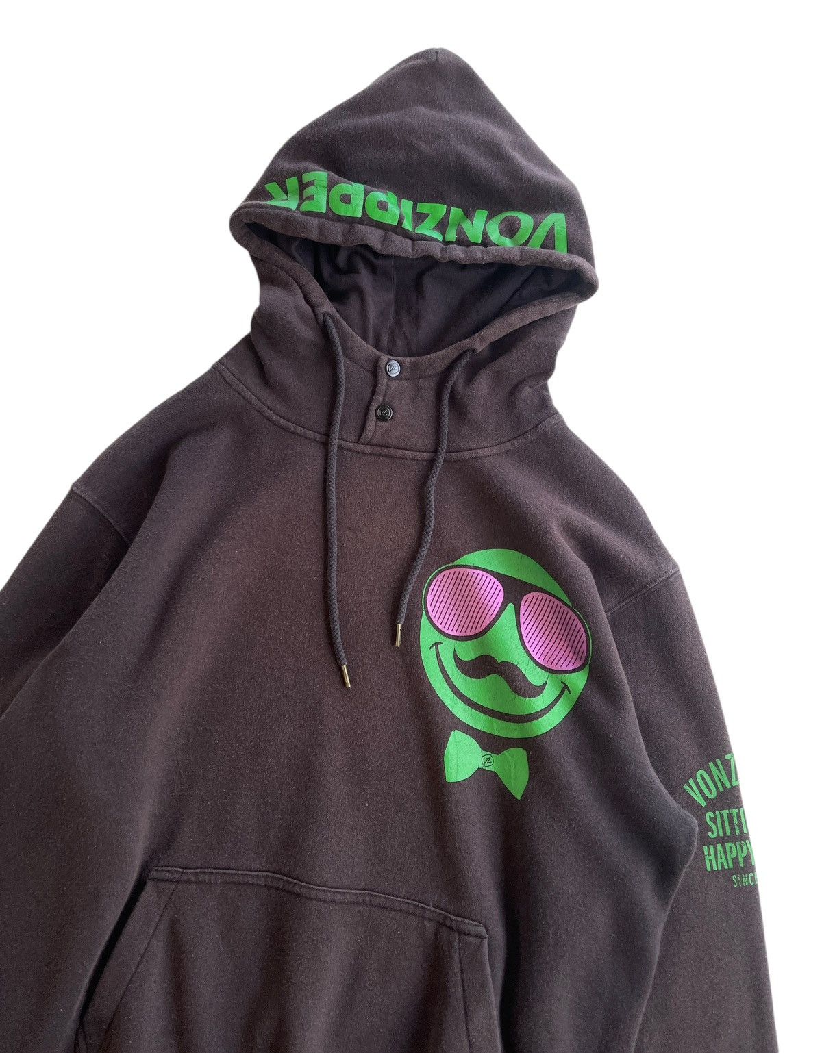 VonZipper Vonzipper Smile Faces Sunfaded Hoodies Size US L / EU 52-54 / 3 - 6 Thumbnail
