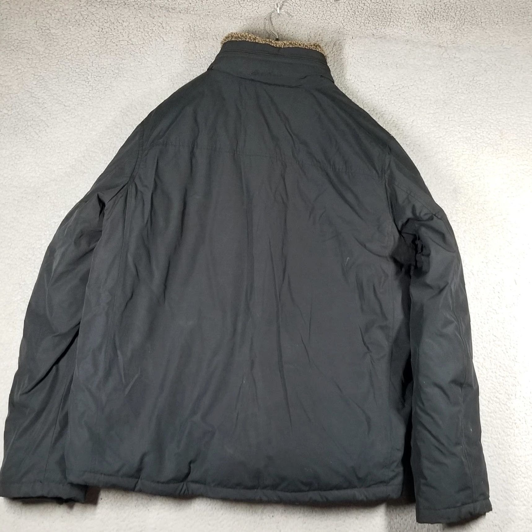 Eddie Bauer VINTAGE? No. Eddie Bauer Jacket Mens Tall Black Goose Down Sherpa Collar Full Zip Puffer Size US XL / EU 56 / 4 - 3 Thumbnail