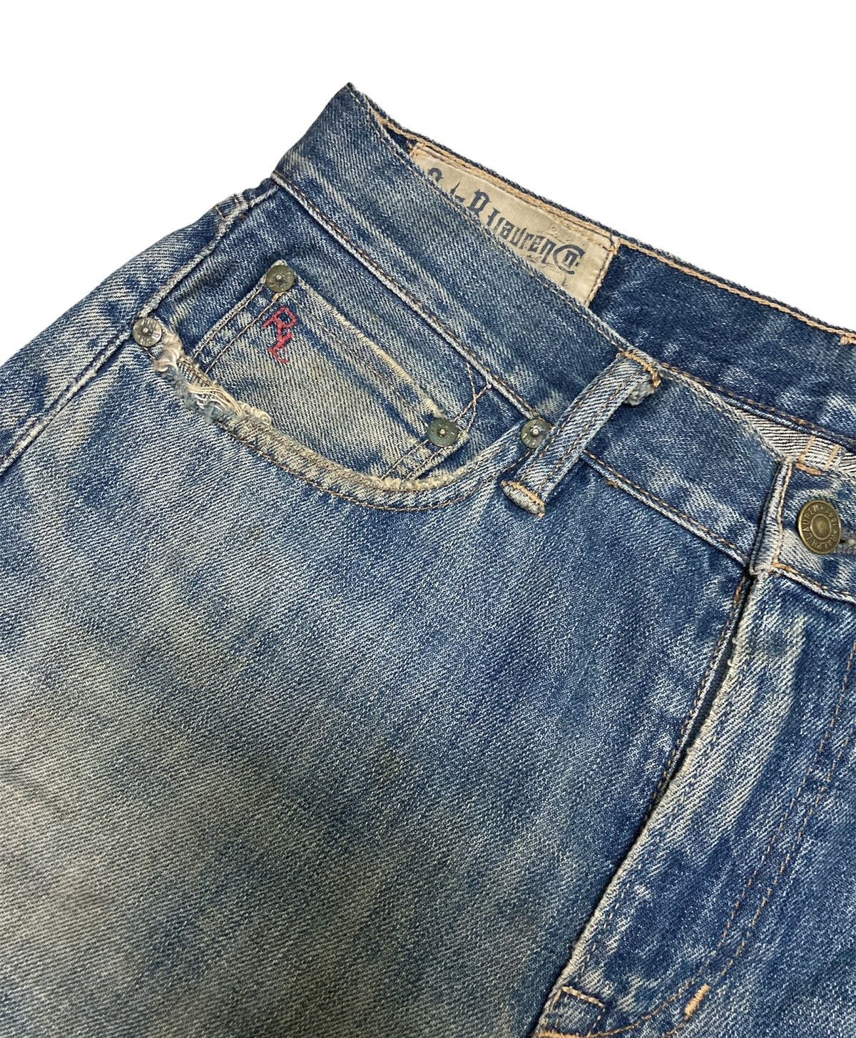 Polo Ralph Lauren Vintage Distressed Polo Ralph Lauren Classic Denim Size US 30 / EU 46 - 5 Thumbnail