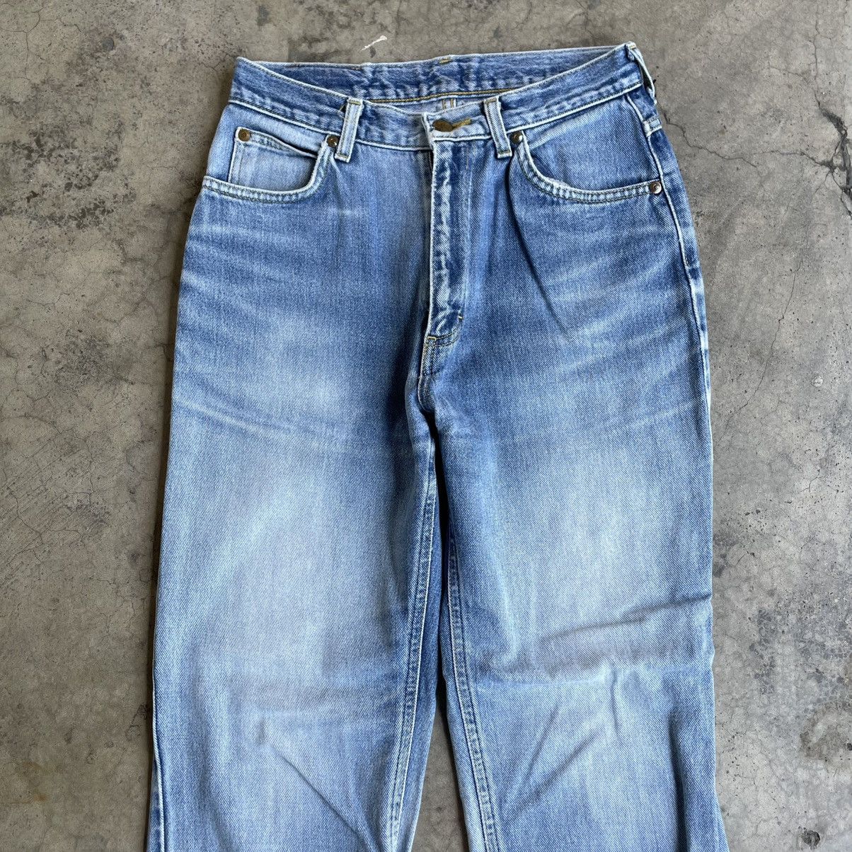 Lee 🔥Vintage Lee Stoned Washed Distress Denim Jeans Size US 27 - 2 Thumbnail