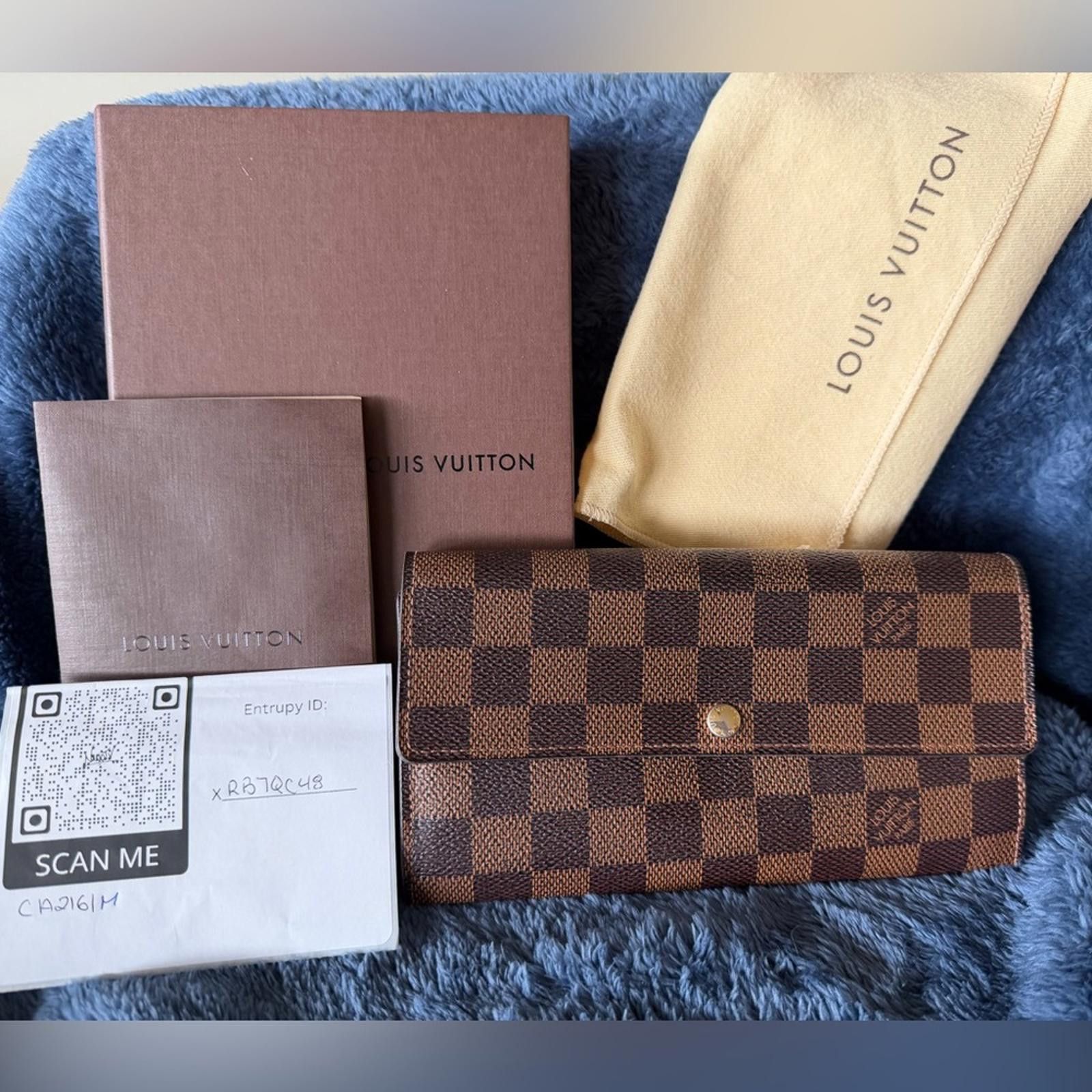 Louis Vuitton Vintage Louis Vuitton Demier Sarah Ebene Leather Wallet Size ONE SIZE - 1 Thumbnail