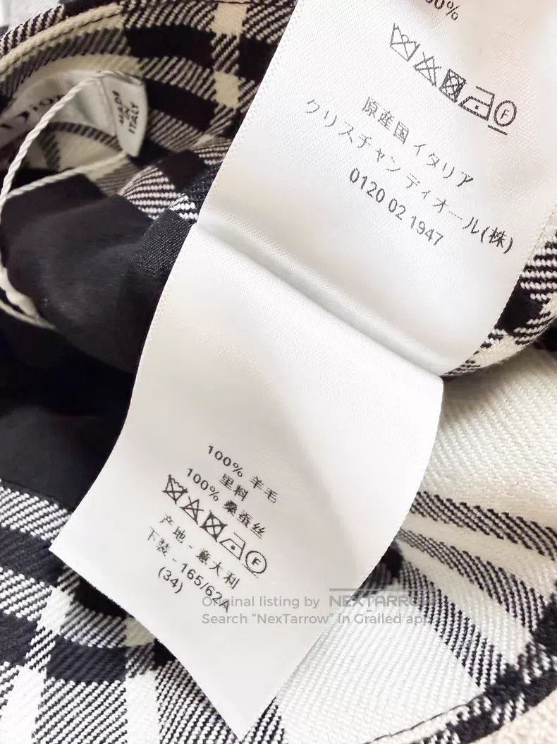 Dior Dior Beige and black plaid wool plaid shorts Size 42" / US 20 - 6 Thumbnail