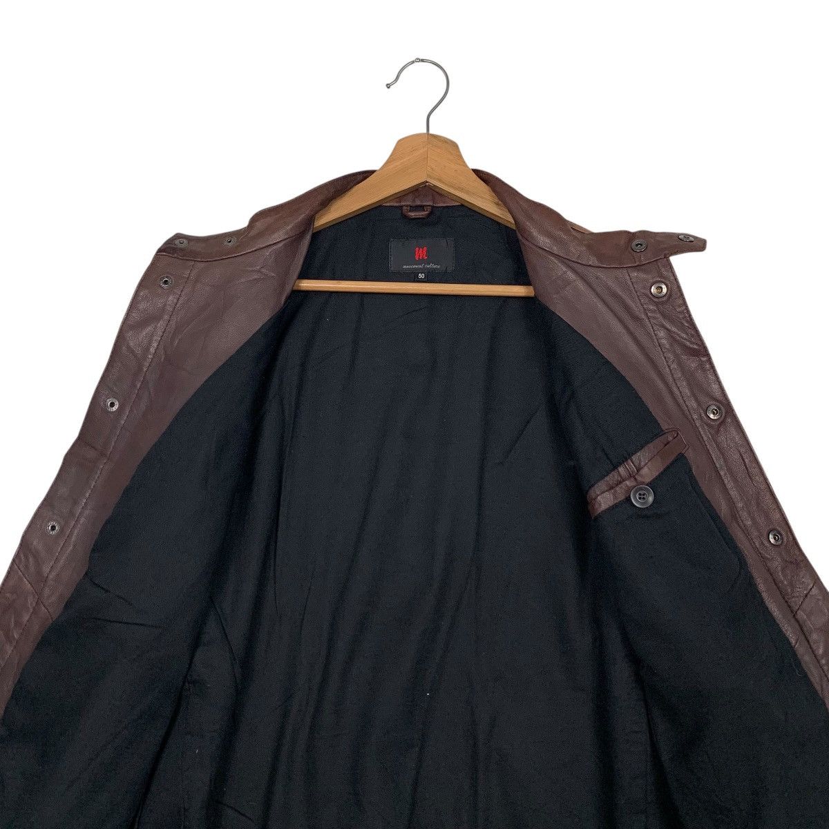 Japanese Brand Y2K MOVEMENT CULTURE Hybrid Leather Jacket #2723-C122 Size US S / EU 44-46 / 1 - 12 Thumbnail