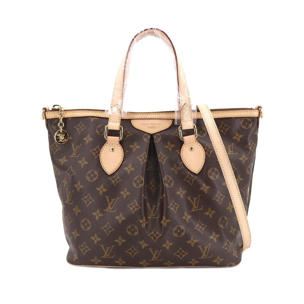 Louis Vuitton Monogram Palermo PM Shoulder Bag Brown