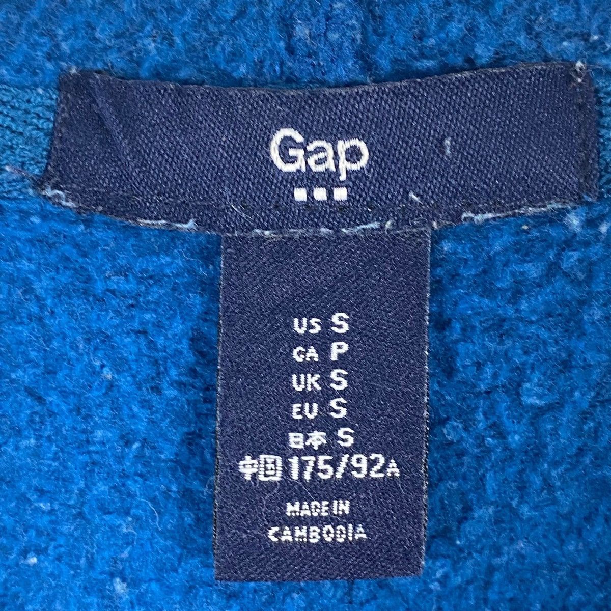 Gap × Vintage Vintage GAP Big Logo Embroidered Blue Pullover Jumper Size M Size US M / EU 48-50 / 2 - 6 Thumbnail