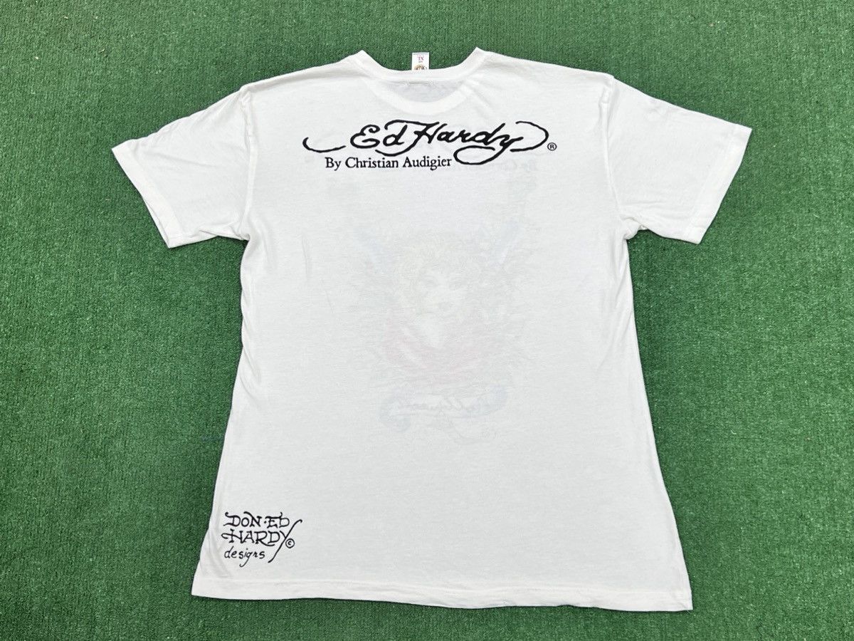 Ed Hardy Vintage Y2k Ed Hardy Rhinestone Tee Size US XL / EU 56 / 4 - 8 Thumbnail