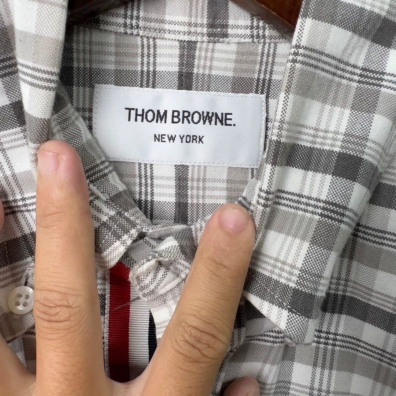 Thom Browne Thom Browne size0 Striped plaid shirt Size US XS / EU 42 / 0 - 3 Thumbnail