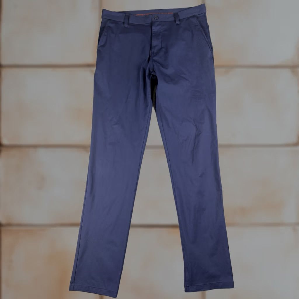 Rhone Rhone Commuter Pants Men 33x32 Slim Stretch Chino Blue Regular Inseam 32 Pocket 5-Pocket Design Slim Fit Size US 33 - 1 Thumbnail