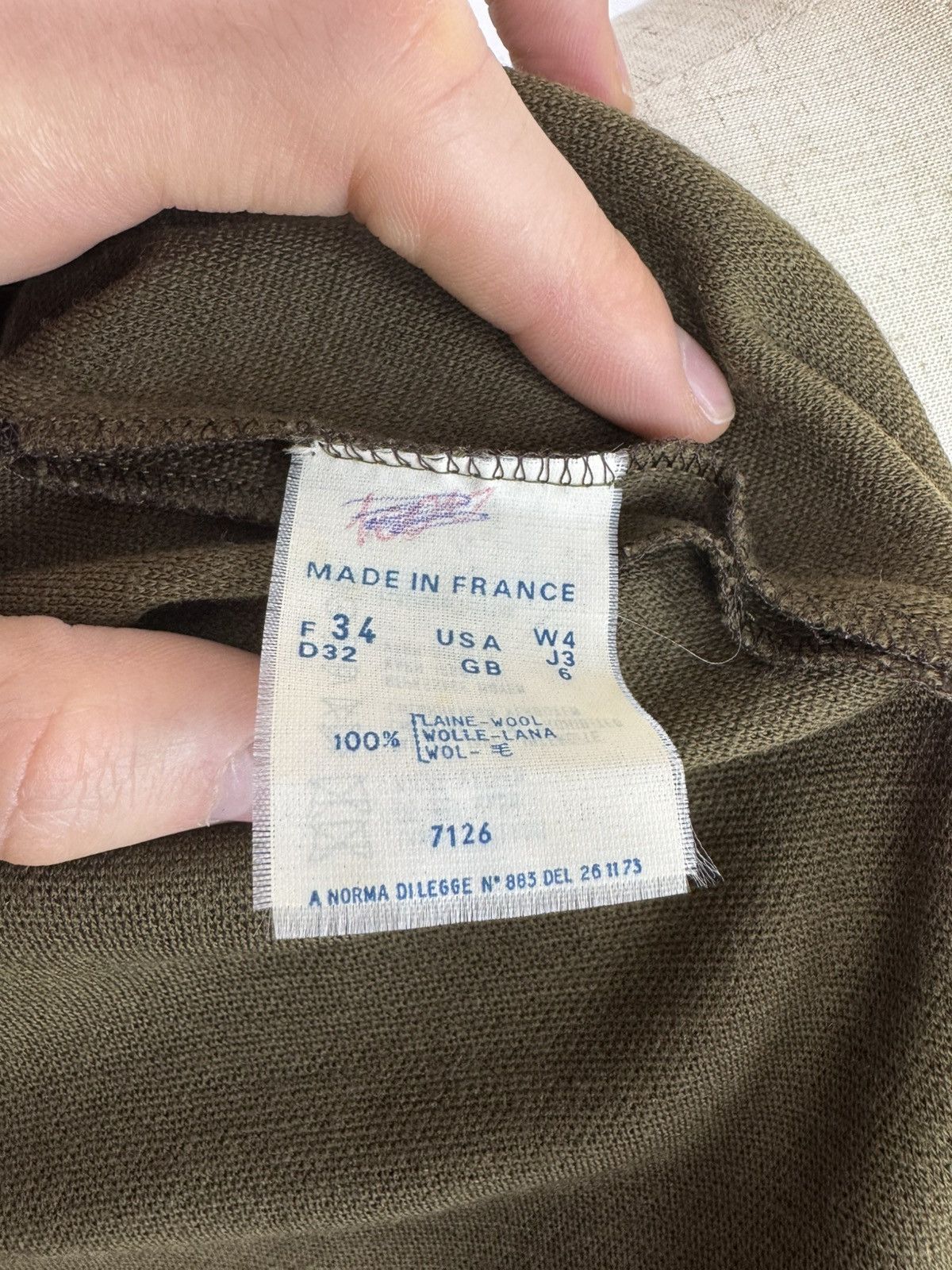 Guy Laroche × Vintage GUY LAROCHE diffusion Paris Vintage Wool Kaftan Dress Size XS / US 0-2 / IT 36-38 - 15 Thumbnail