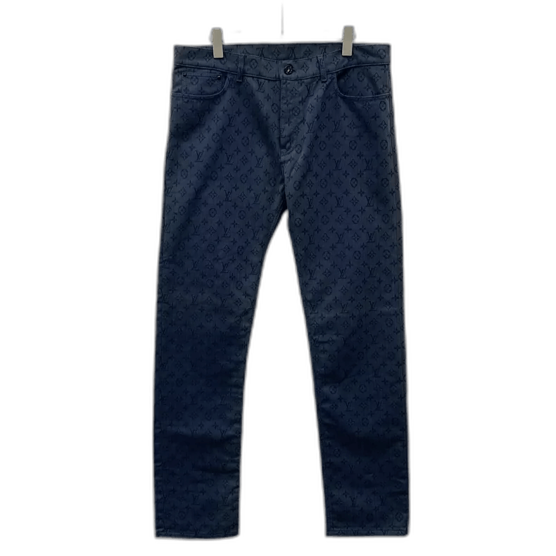 Louis Vuitton Louis Vuitton Blue Logo Pattern Casual Jeans-yf Size US 36 / EU 52 - 1 Thumbnail