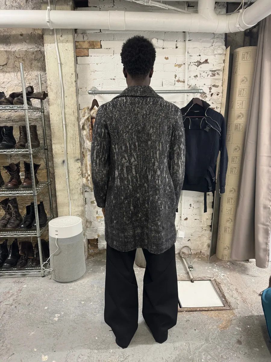 Diesel Diesel Black Gold Grey Blurred Wool Long Buttoned Coat Size US XS / EU 42 / 0 - 3 Thumbnail